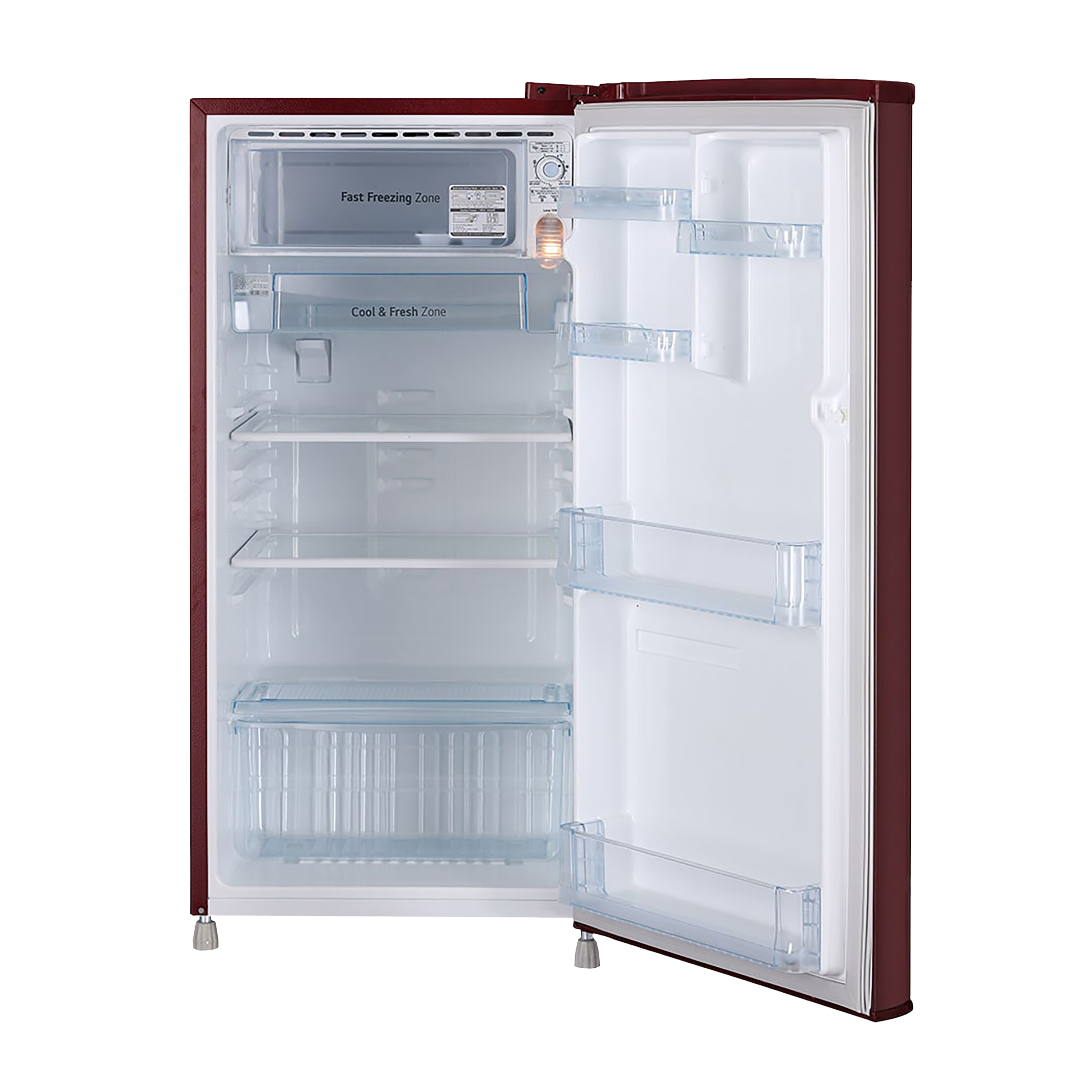 Buy LG 190 Litres 1 Star Direct Cool Single Door Refrigerator with  Stabilizer Free Operation (GL-B199ORGB, Ruby Glow) Online - Croma