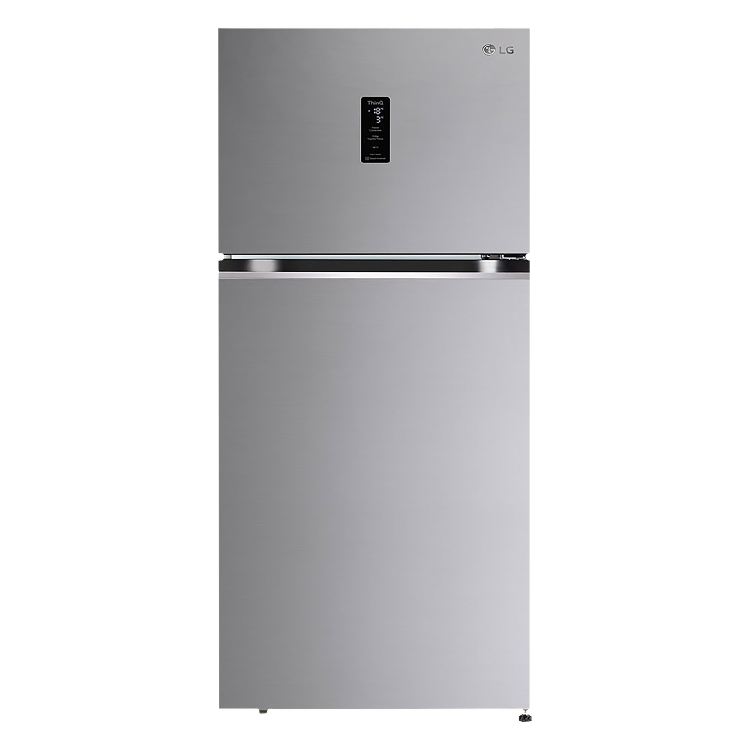 LG 340 Litres 3 Star Frost Free Double Door Smart Wi-Fi Enabled Refrigerator with Door Cooling Plus Technology (GL-T342VPZX, Shiny Steel)_1