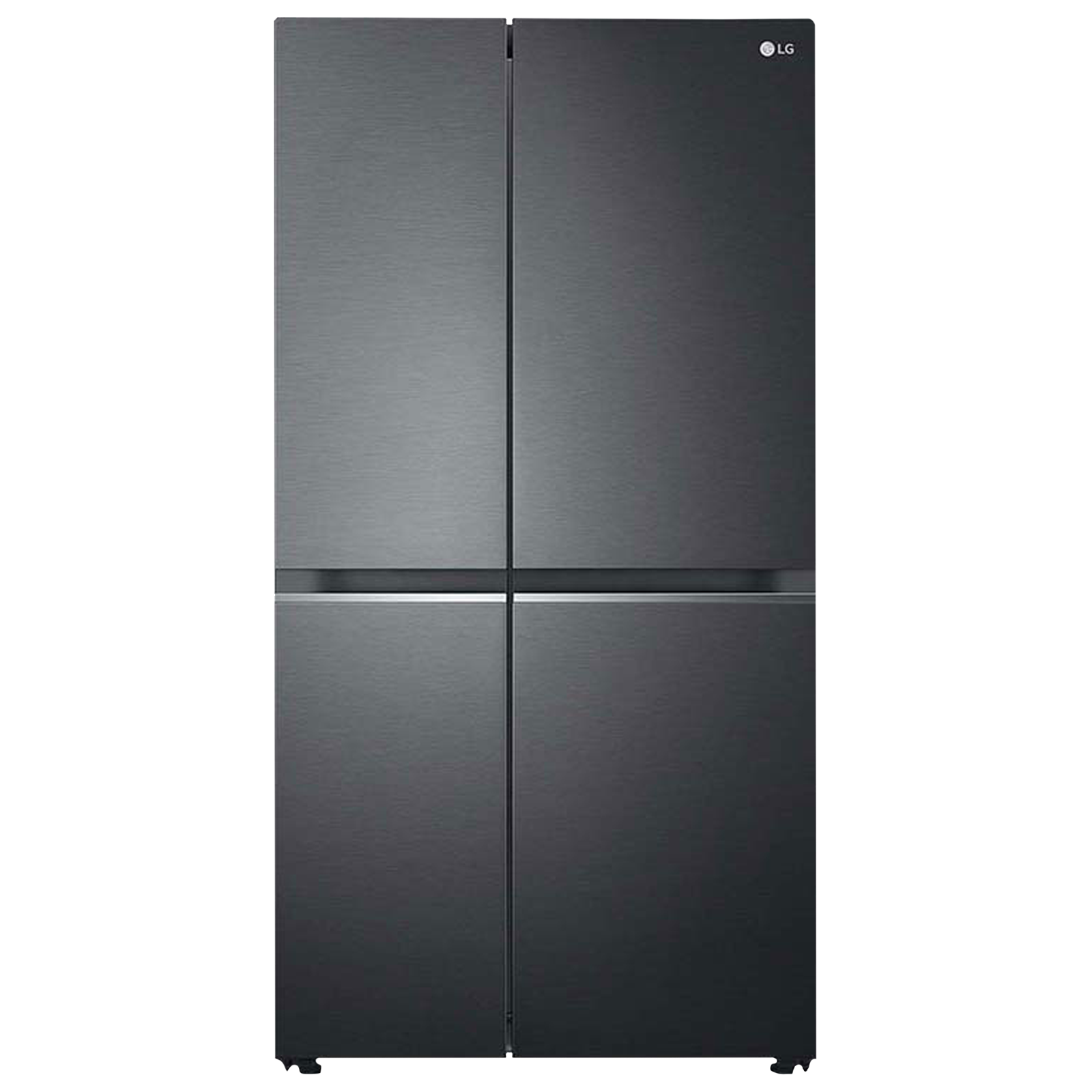 LG 687 L Double Door Side-by-Side Inverter Refrigerator (GC-B247SQUV, Matt Black)