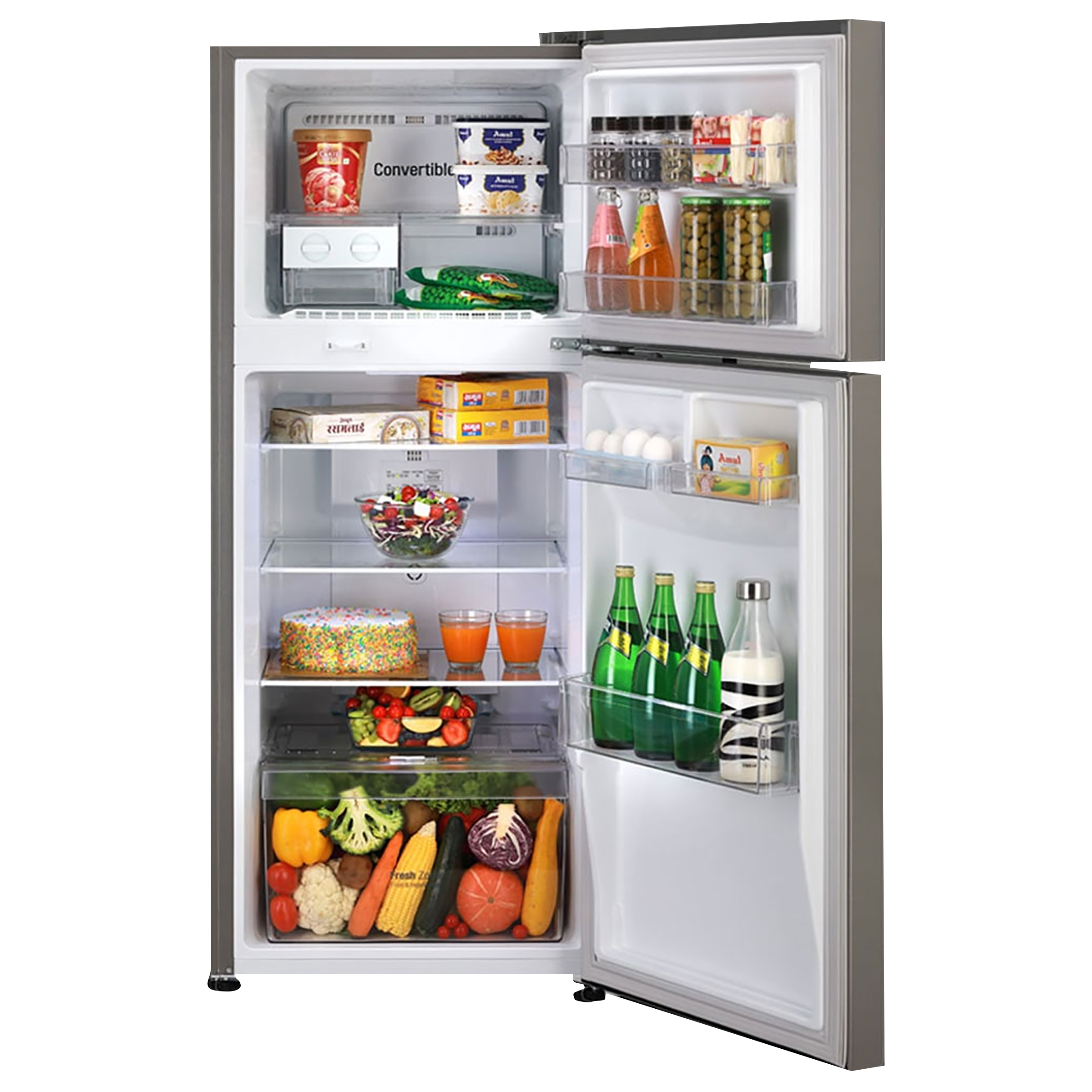 lg 260 litre convertible fridge