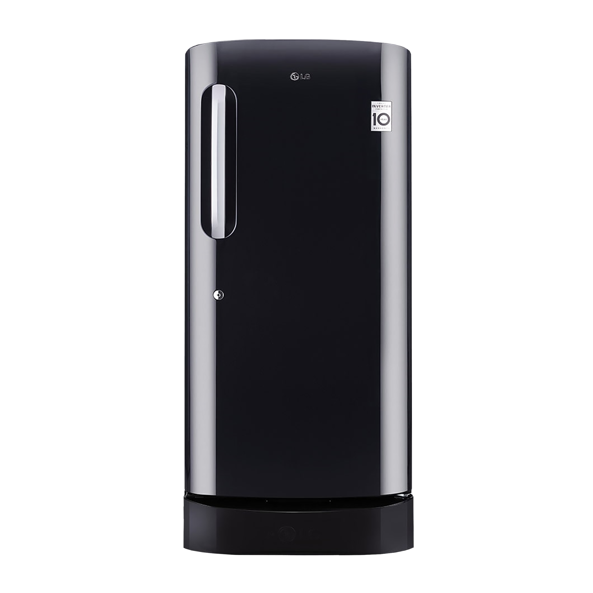 LG 215 Litres 5 Star Direct Cool Single Door Refrigerator with Stabilizer Free Operation (GL-D221AESZ.DESZEB, Ebony Sheen)_1