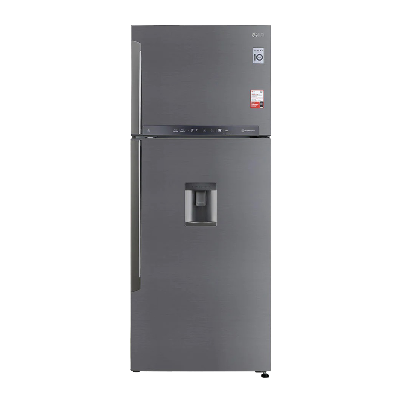

LG 471 Litres 3 Star Frost Free Double Door Smart Wi-Fi Enabled Refrigerator with Fresh O Zone (GL-T502XPZ3, Shiny Steel)