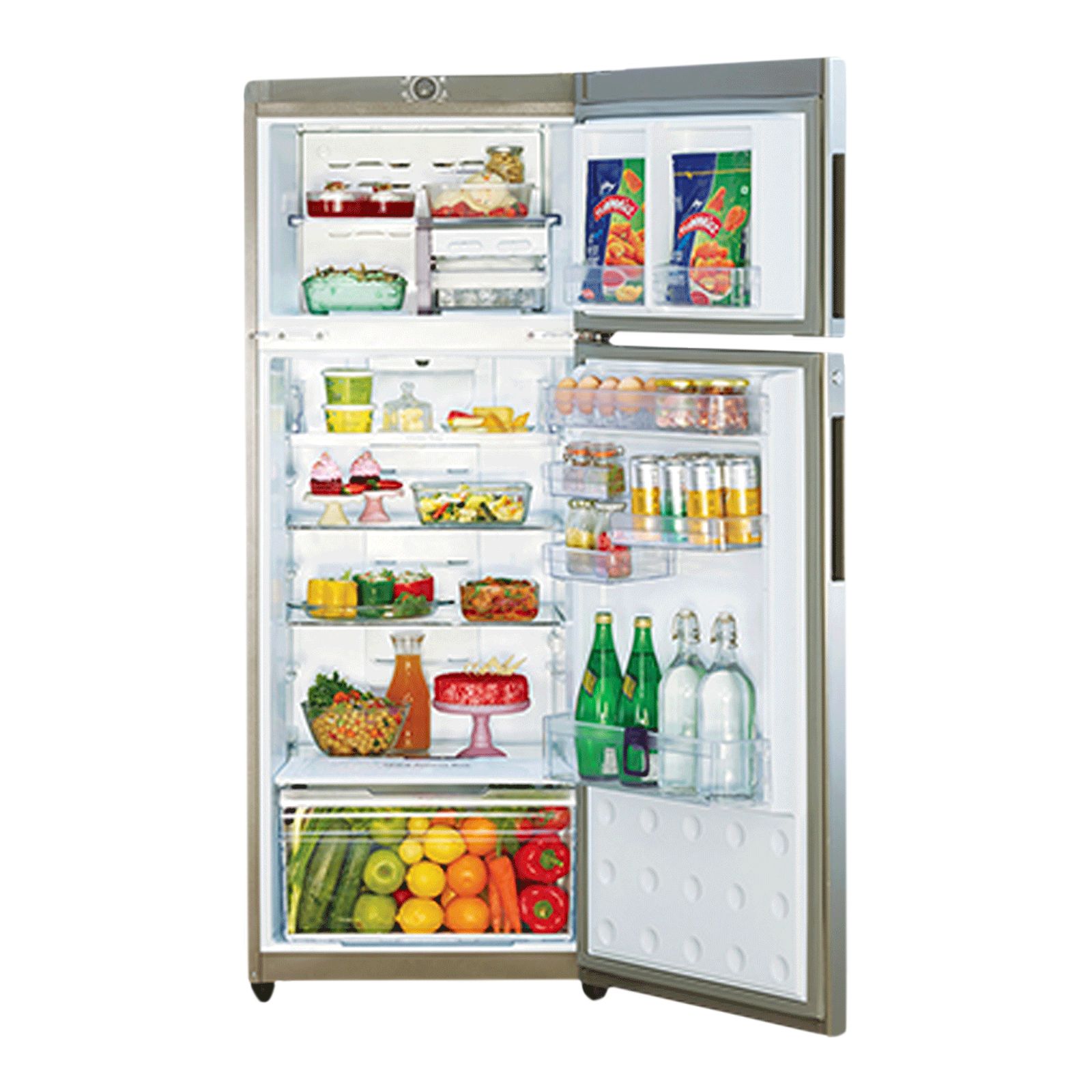 Godrej Eon Vibe 311 Litres 2 Star Frost Free Double Door Refrigerator with Cool Shower Technology (RT EON VIBE 326B 25 HCF, Steel Rush)_3