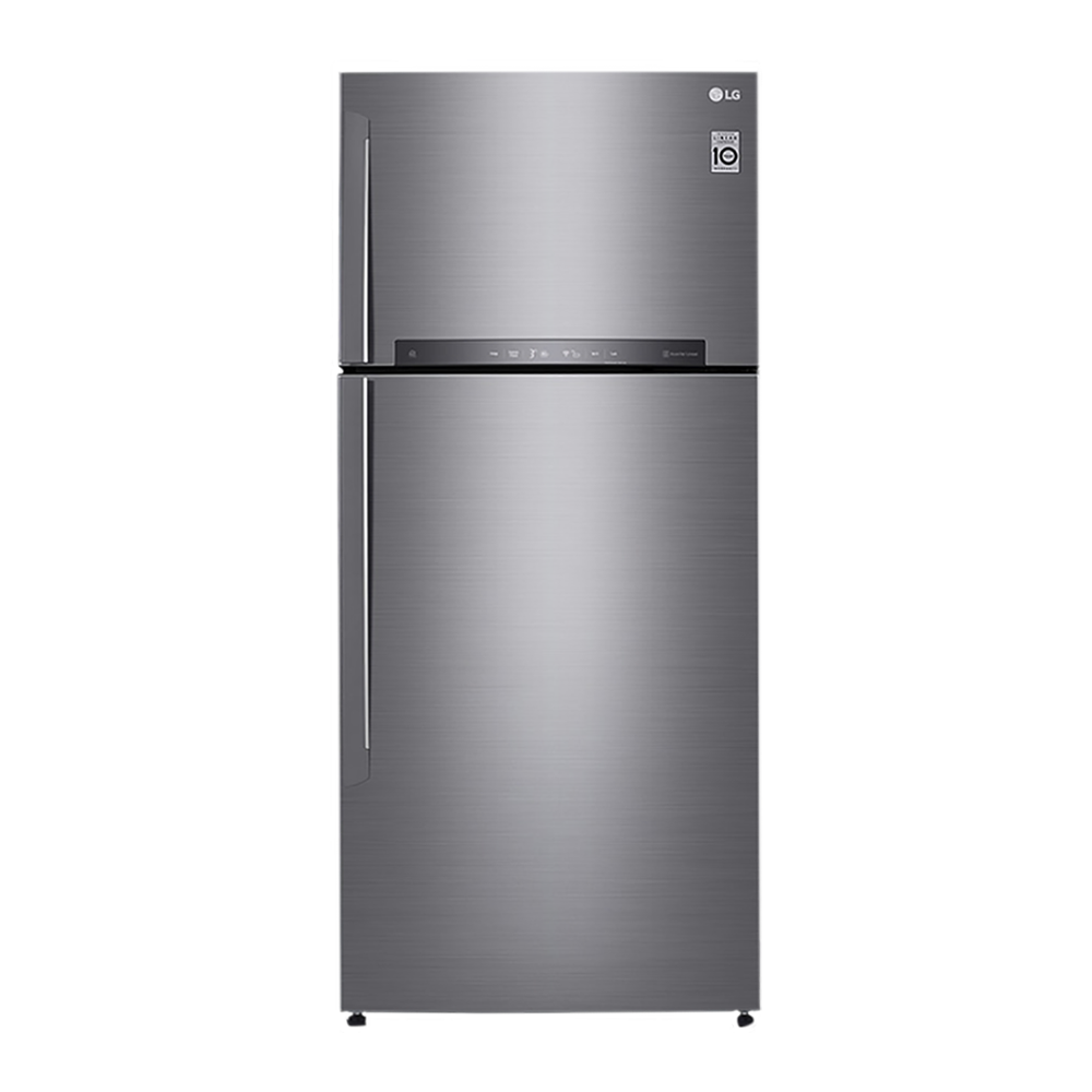 

LG 516 Litres 3 Star Frost Free Double Door Smart Wi-Fi Enabled Refrigerator with Smart Diagnosis (GN-H602HLHQ.APZQEB, Platinum Silver III)