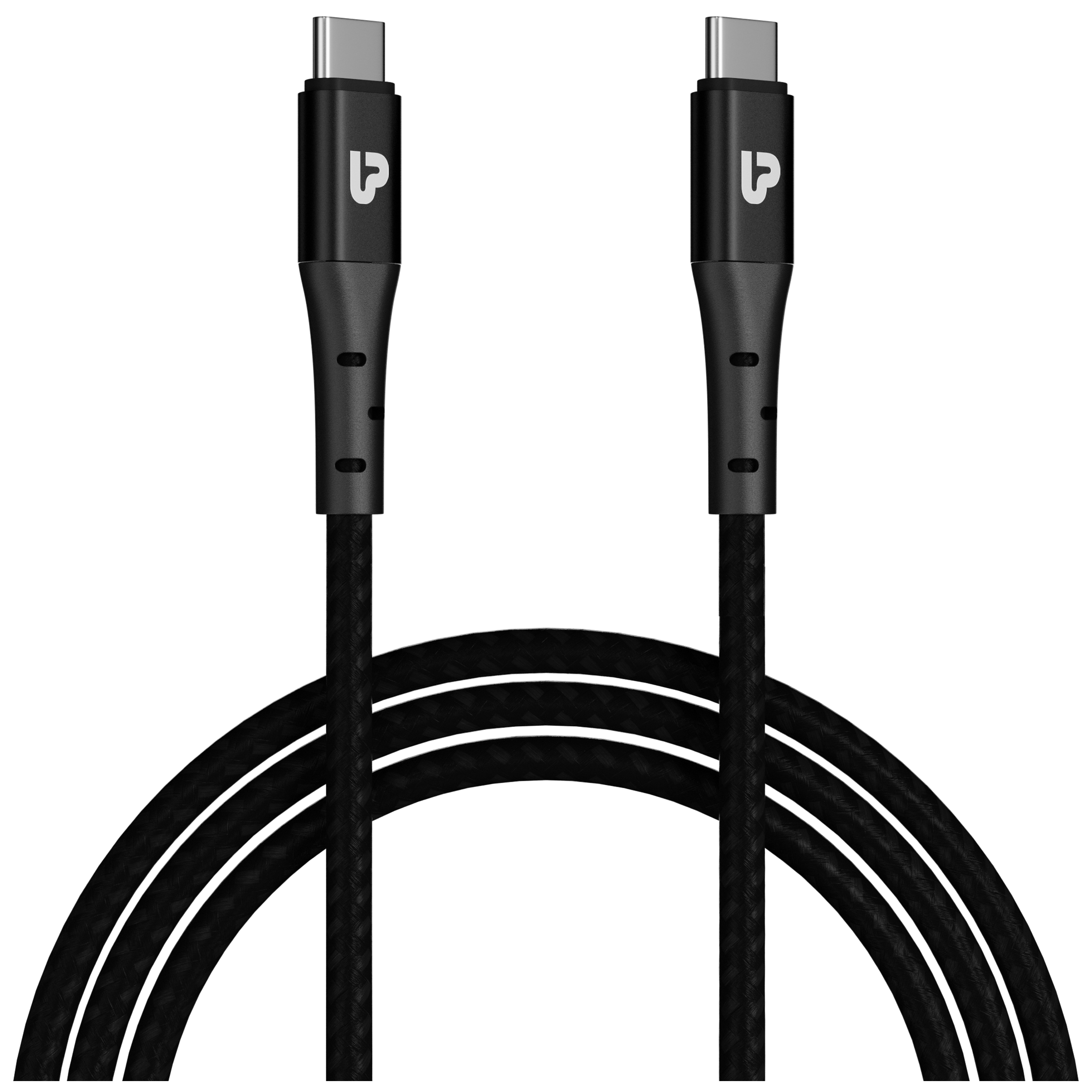 Ultraprolink Zoom 100 Type C to Type C 5 Feet (1.5M) Cable (100W Fast Charging Support, Black)_1