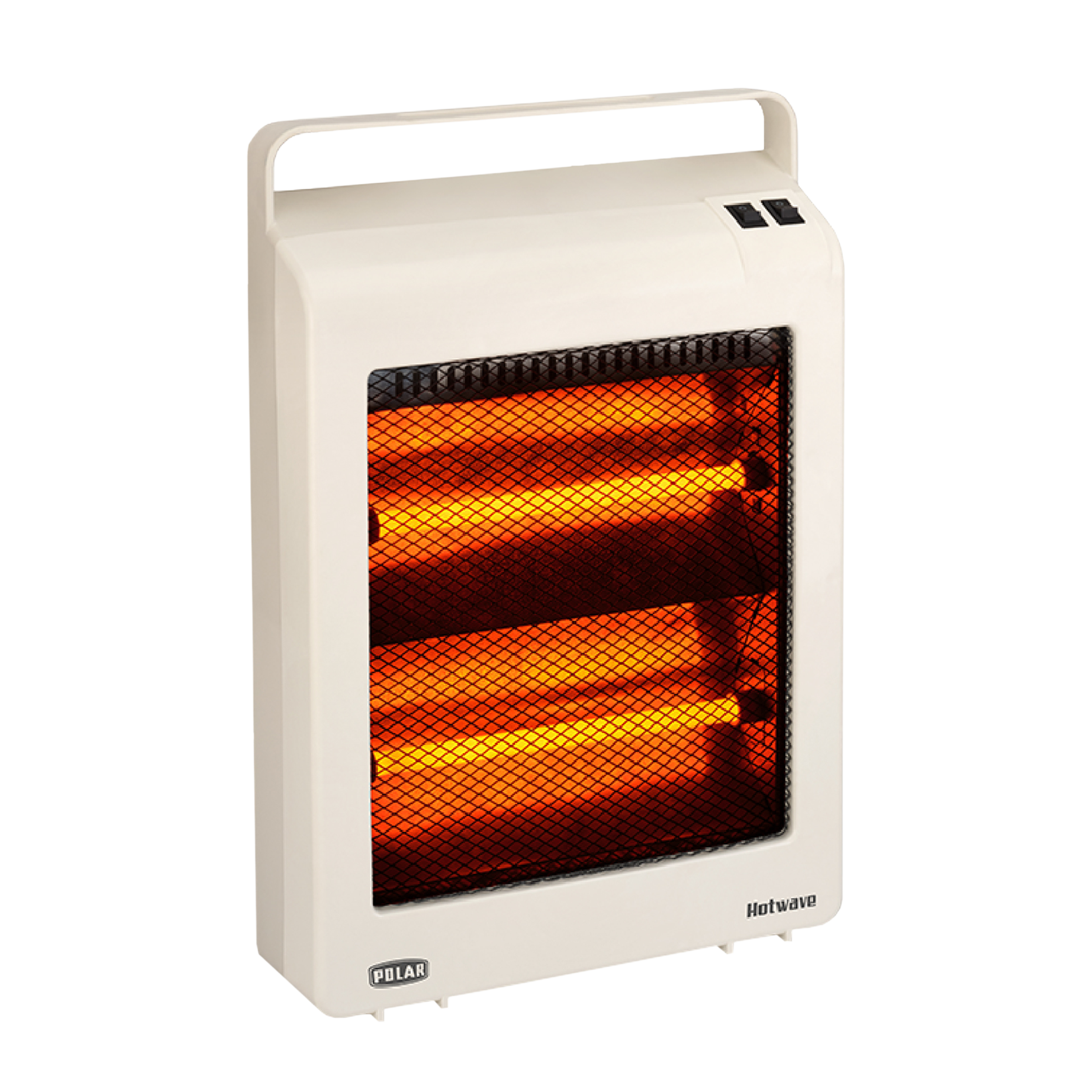 POLAR Hotwave 800 Watts Quartz Room Heater (Dual Heating Power Setting, RHQHW, White)