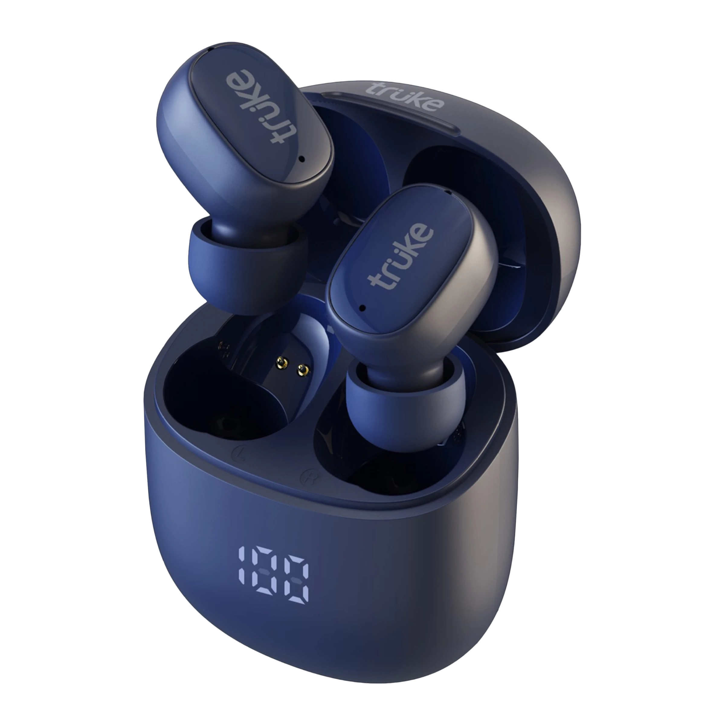 

truke Buds F1 B130 TWS Earbuds with Environmental Noise Cancellation (IPX4 Sweat & Water Resistant, 48 Hours Playback, Blue)