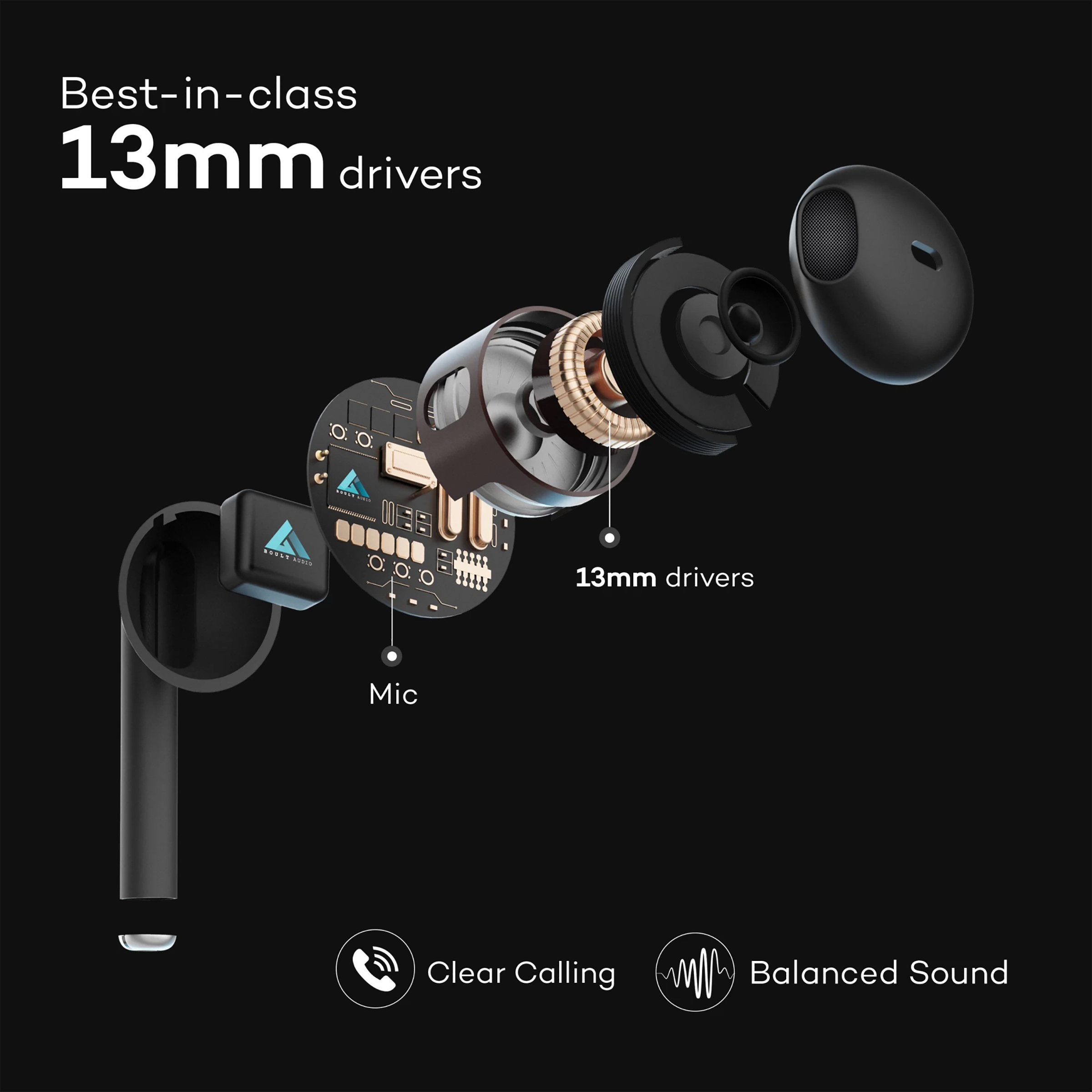 Buy Boult Audio AirBass XPods BA-RD-XPods In-Ear Truly Wireless Earbuds ...