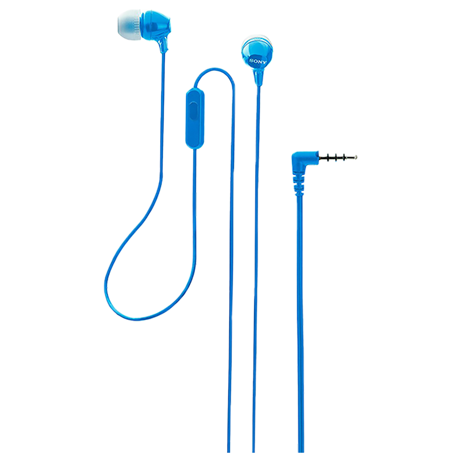 SONY MDR-EX15AP/L Wired Earphone with Mic (In Ear, Blue)