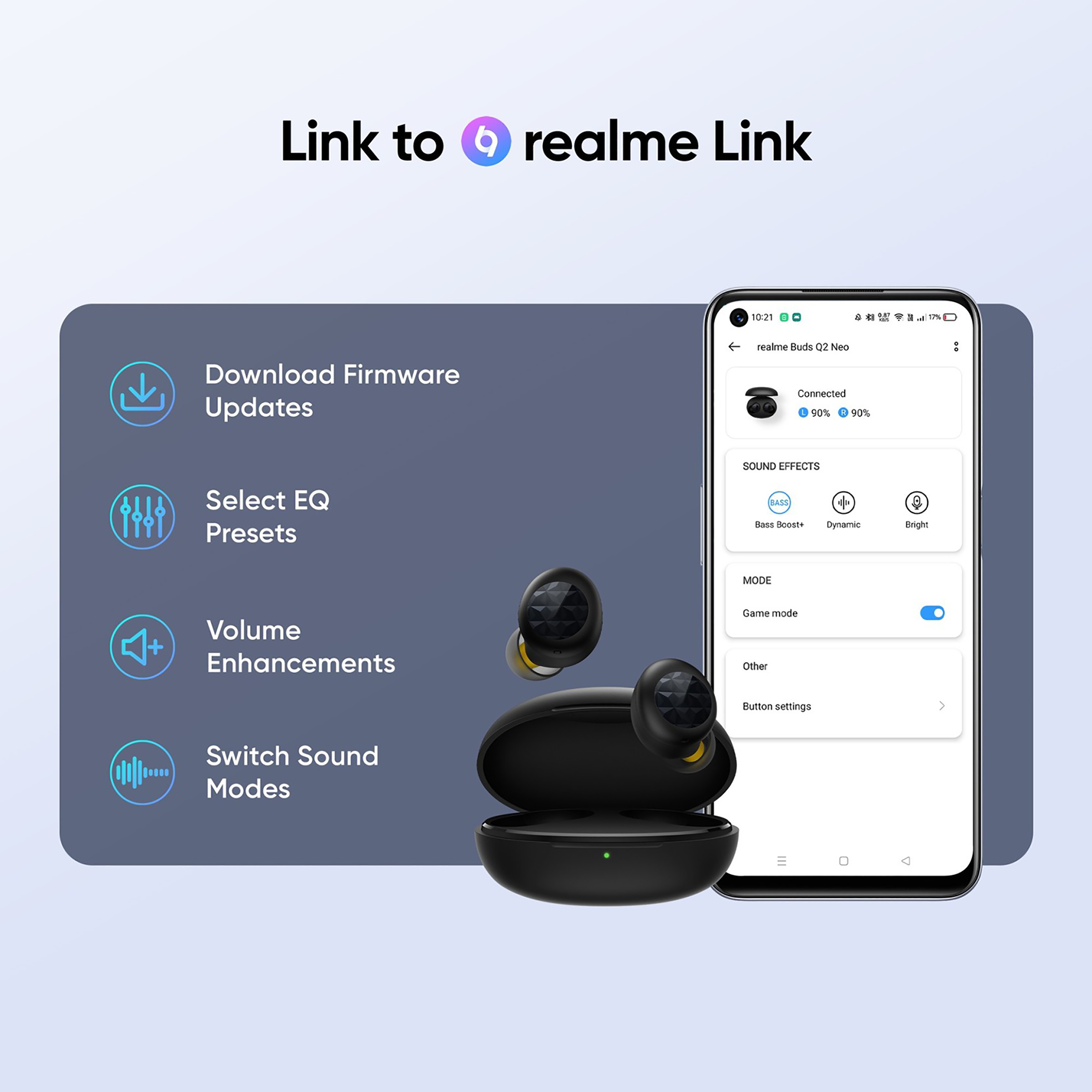 realme buds q2 neo earbuds with instant connection