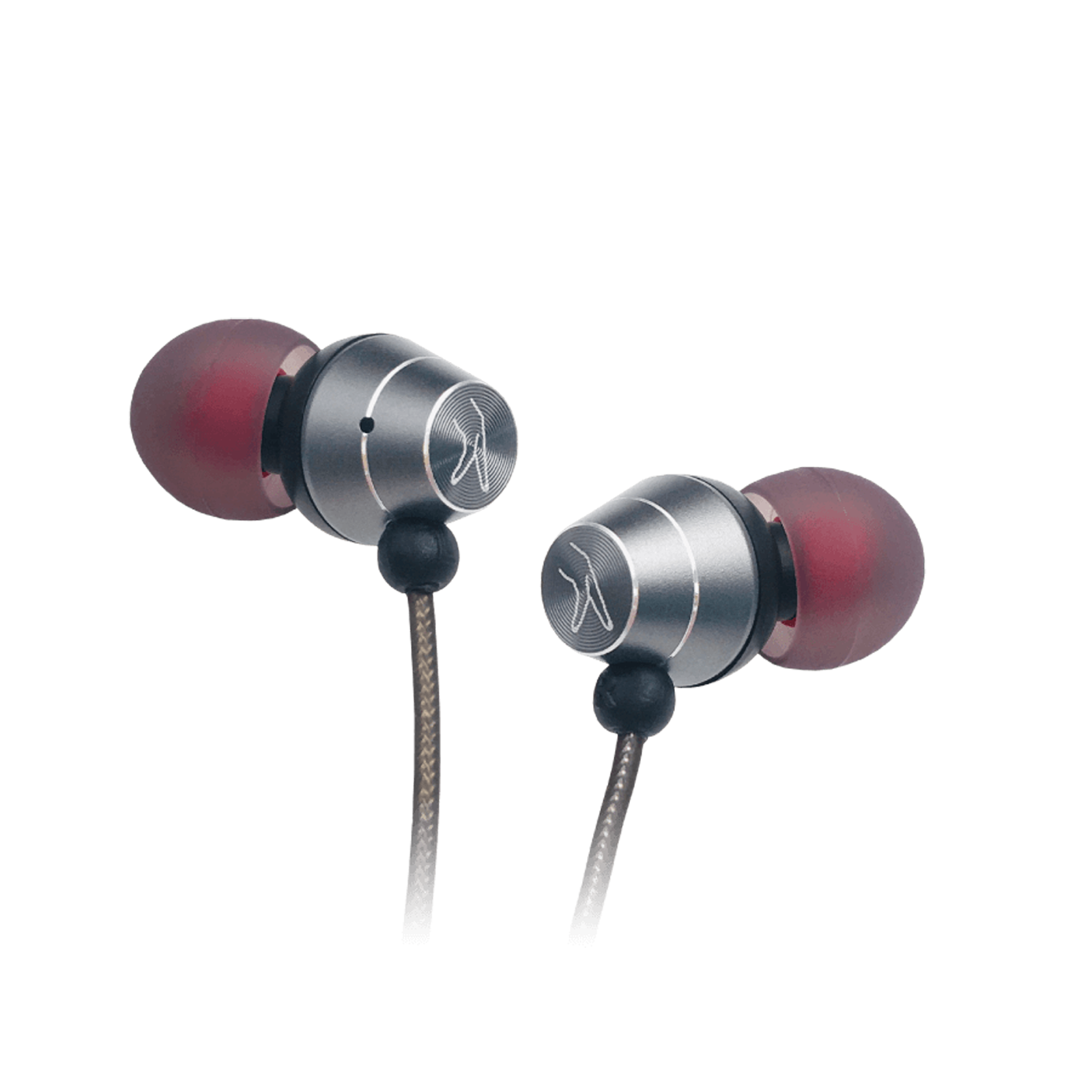 fingers Supreme Wired Earphone with Mic (In Ear, Rich Grey)