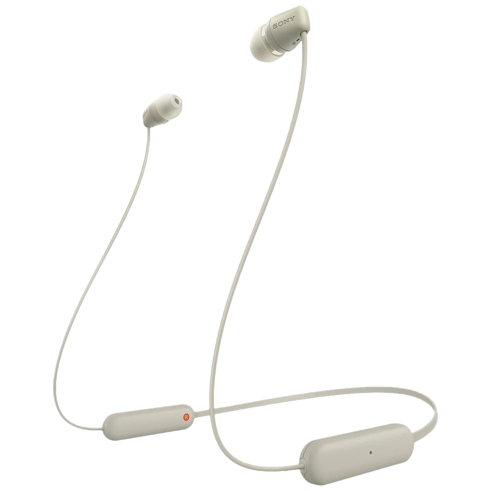 

SONY WI-C100 Neckband (IPX4 Sweat & Water Resistant, 25 Hours Playtime, Cream), Toupe