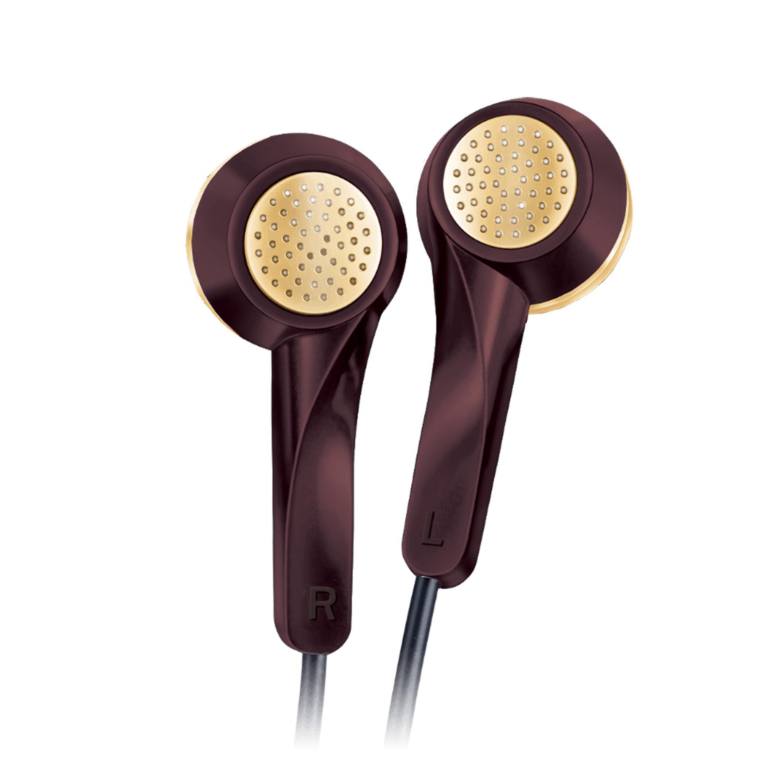 fingers SoundGlitz Wired Earphone with Mic (In Ear, Burgundy/Gold)