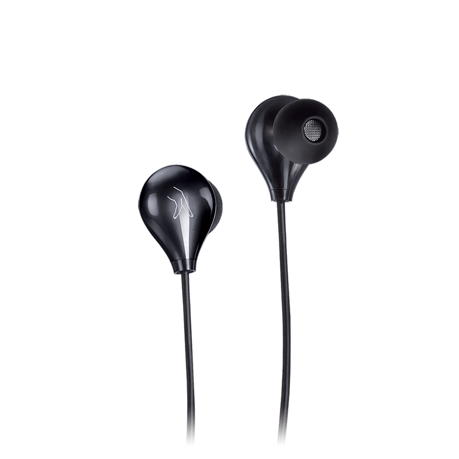 fingers Droplets Wired Earphone with Mic (In Ear, Piano Black)
