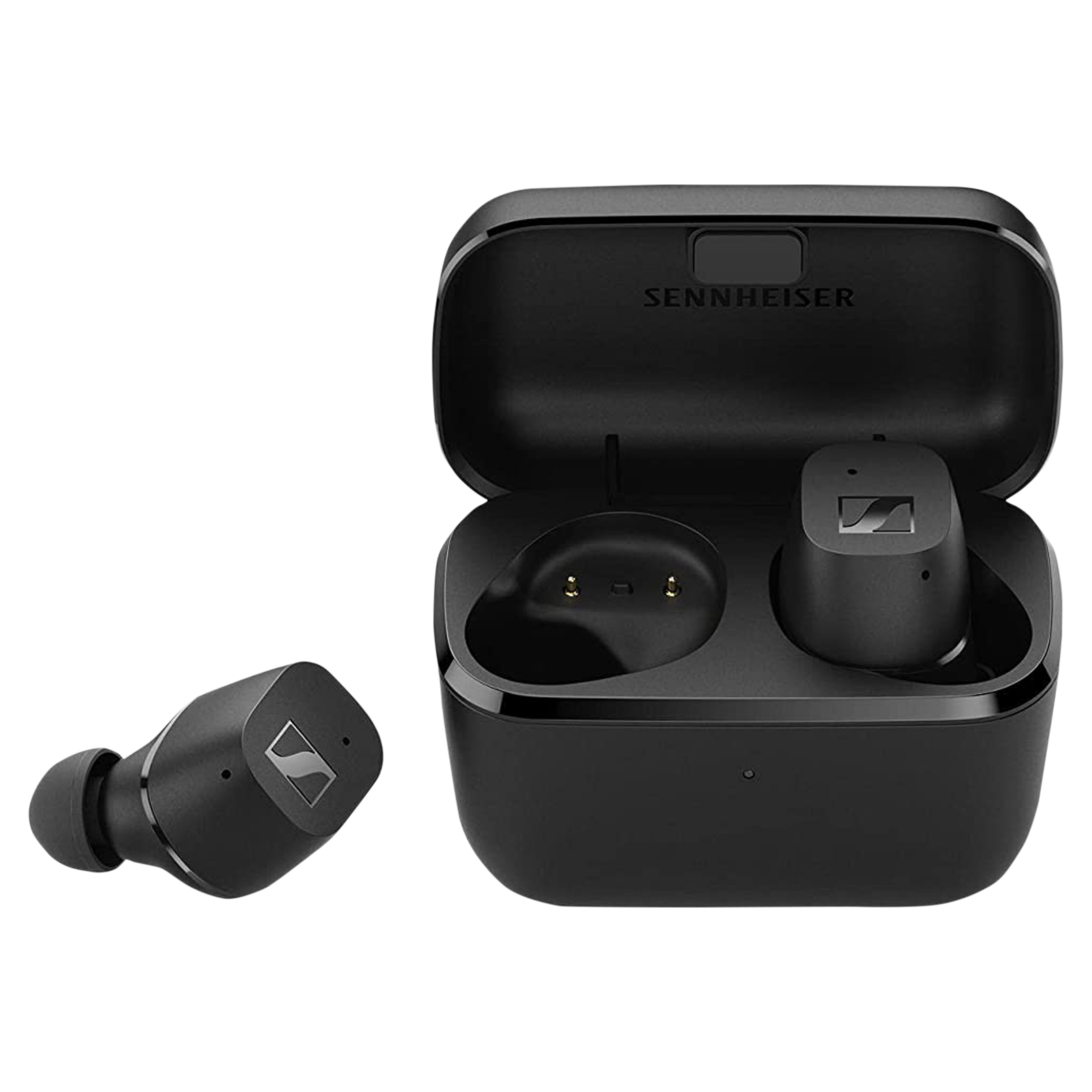 Sennheiser CX 200 TW1 TWS Earbuds with Passive Noise Cancellation (IPX4 Splash Resistant, 27 Hours Playback, Black)_1
