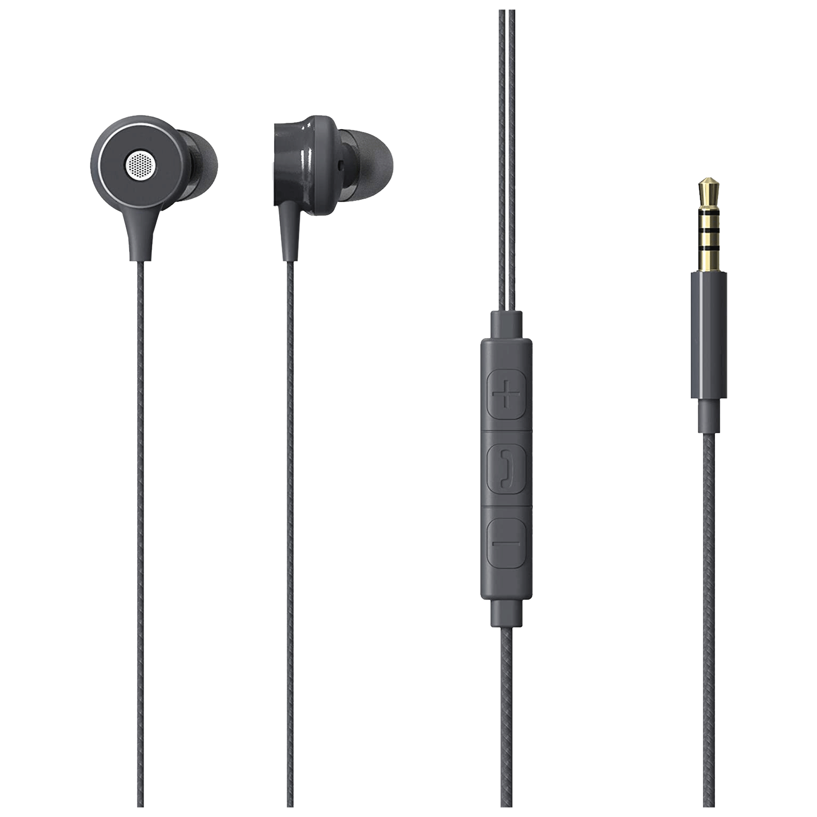 ZEBRONICS Buds 20 Wired Earphone with Mic (In Ear, Black)