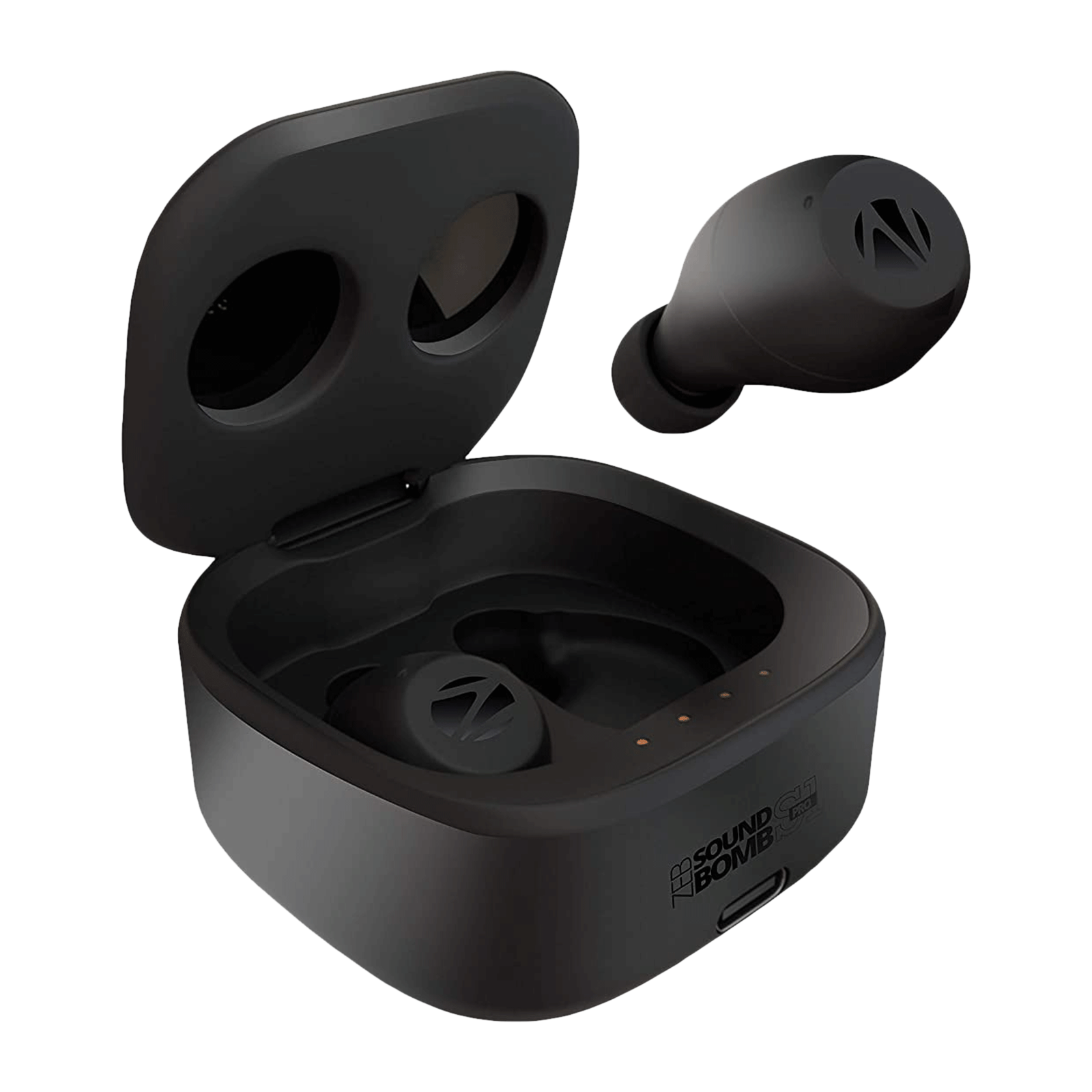 ZEBRONICS Sound Bomb S1 Pro TWS Earbuds (Splashproof, 18 Hours Playback, Black)