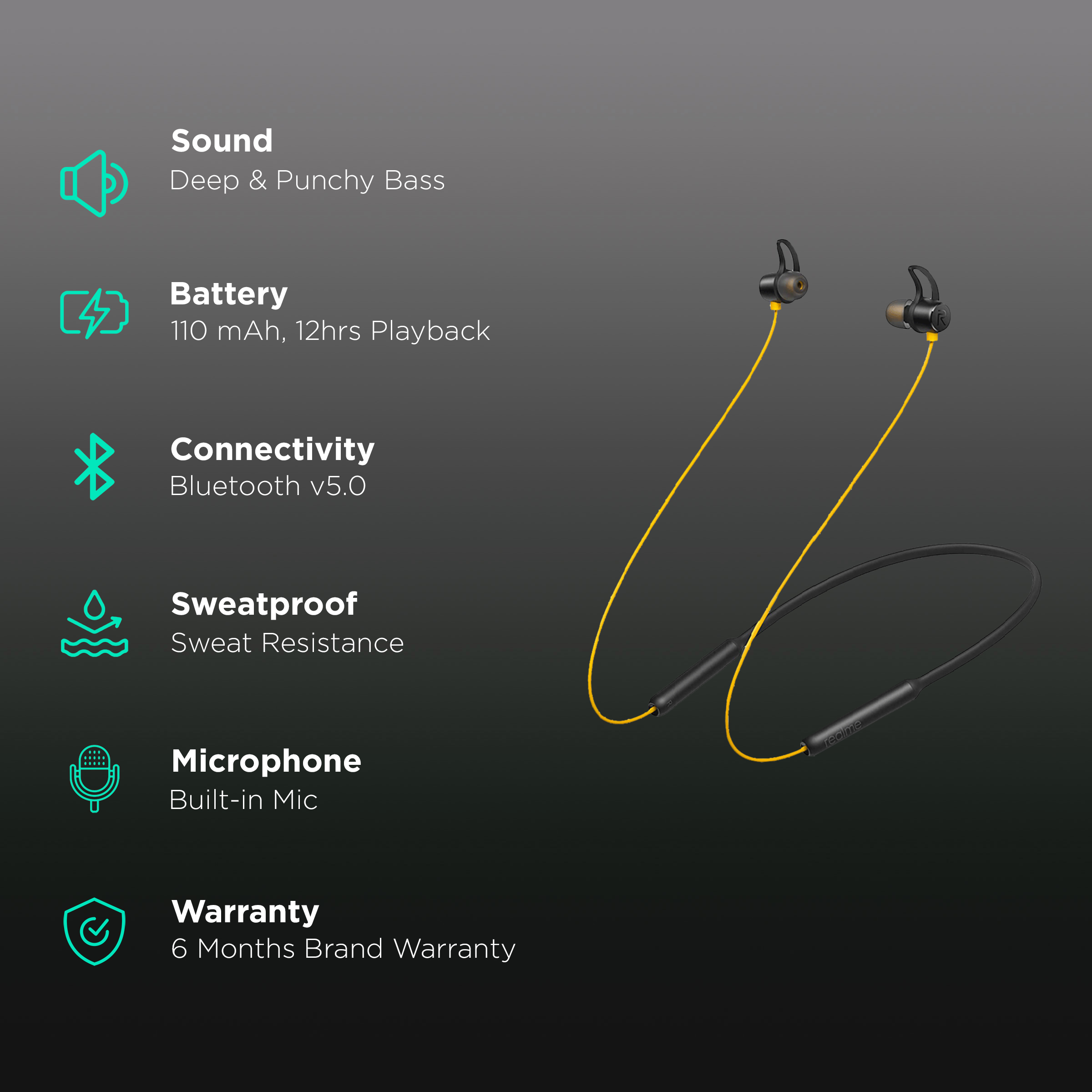 realme buds accfhgzfs7gb9cvm bluetooth earphones yellow