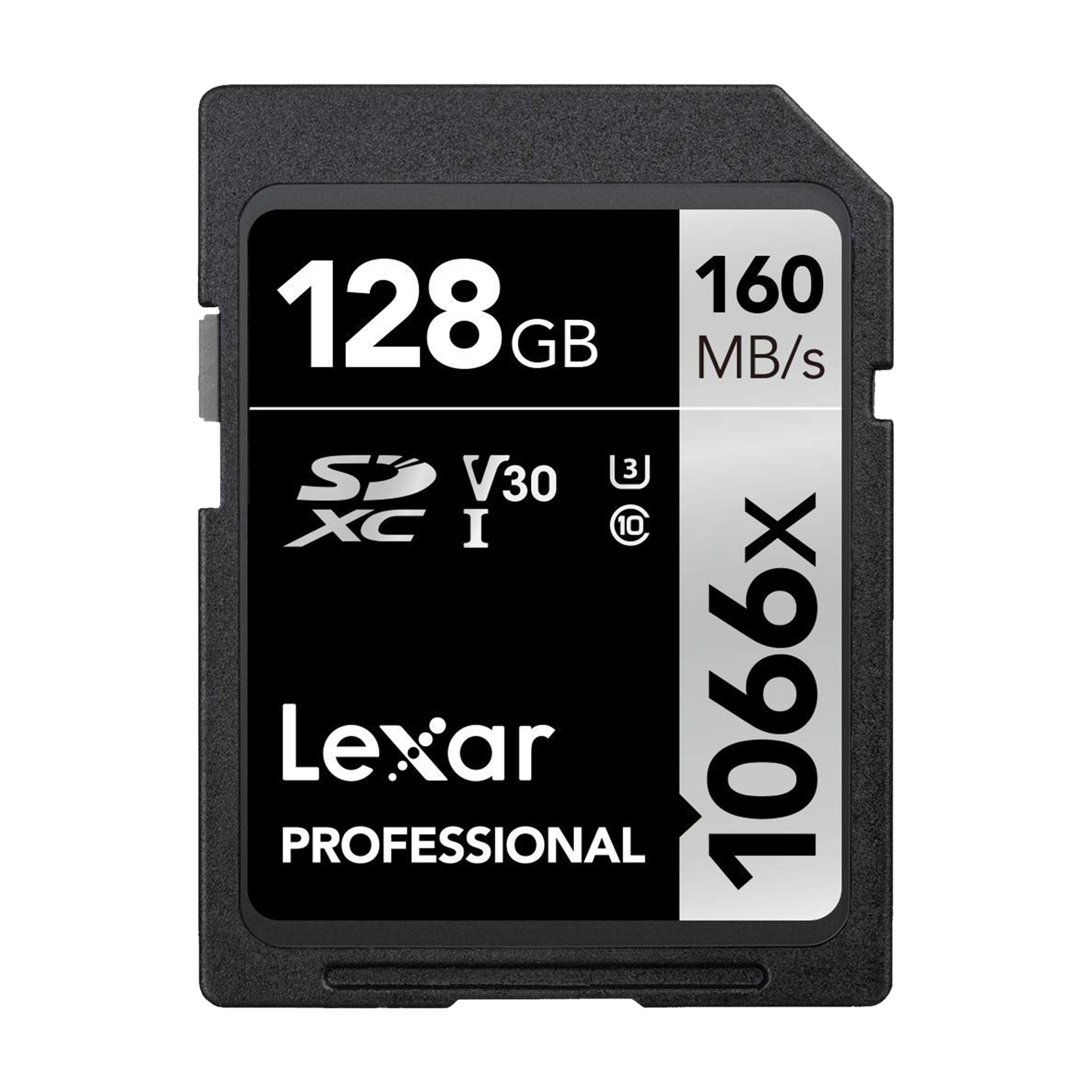 Lexar Professional 1066x SILVER Series SDXC 128GB Class 10 160MB/s Memory Card