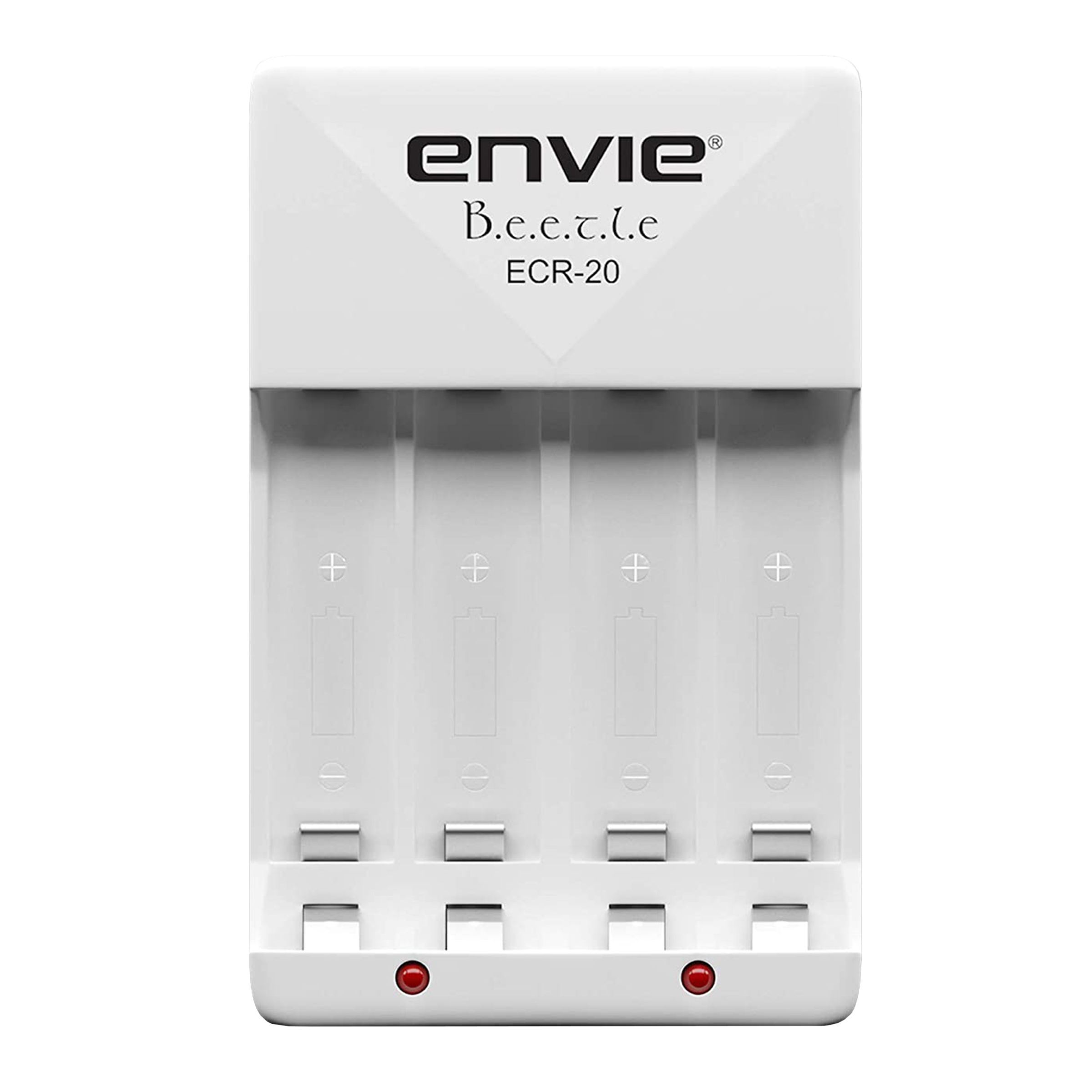 envie Beetle ECR-20 Camera Battery Charger for (4-Ports, LED Indicator)