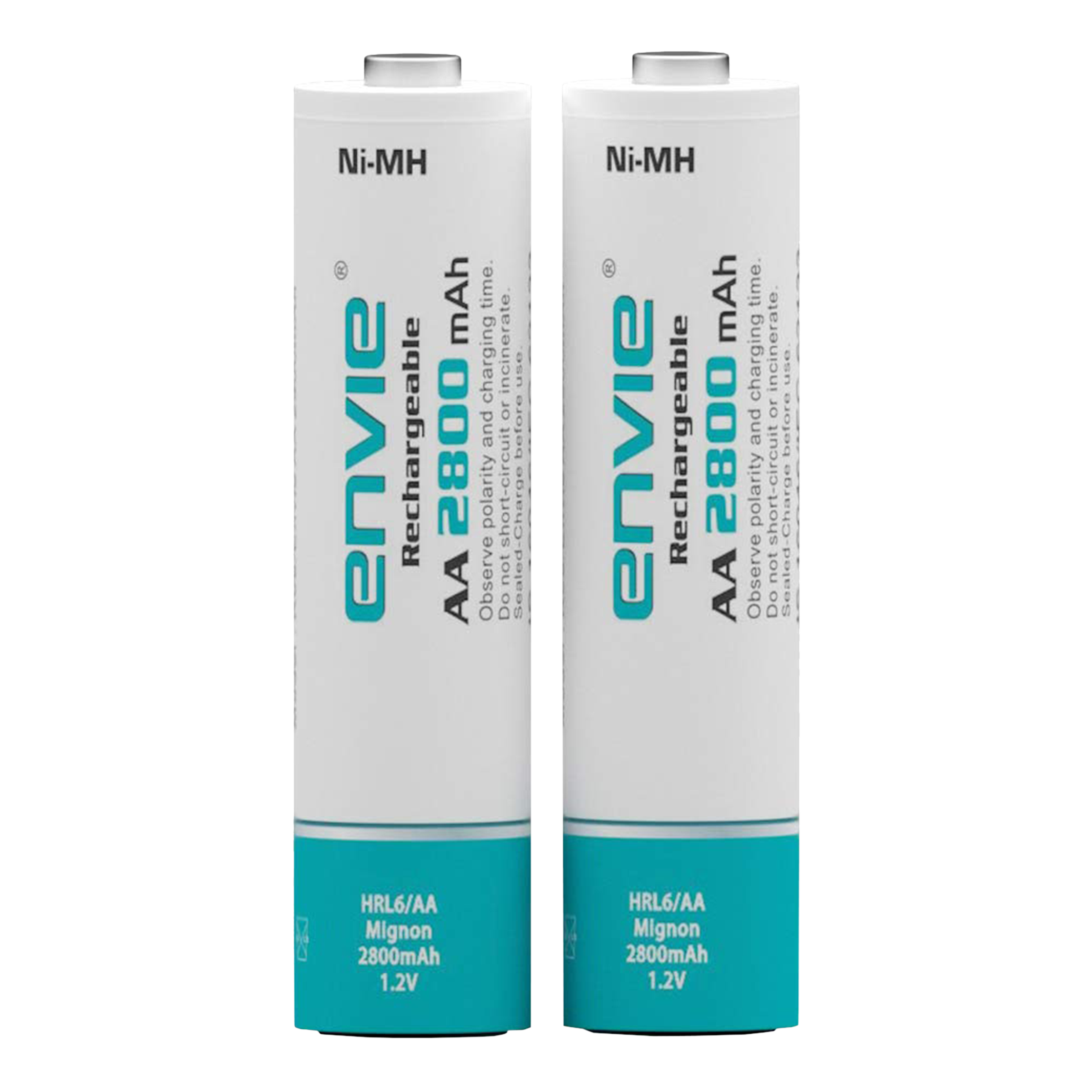 envie AA2800 2PL 2800 mAh Ni-MH AA Rechargeable Battery (Pack of 2)