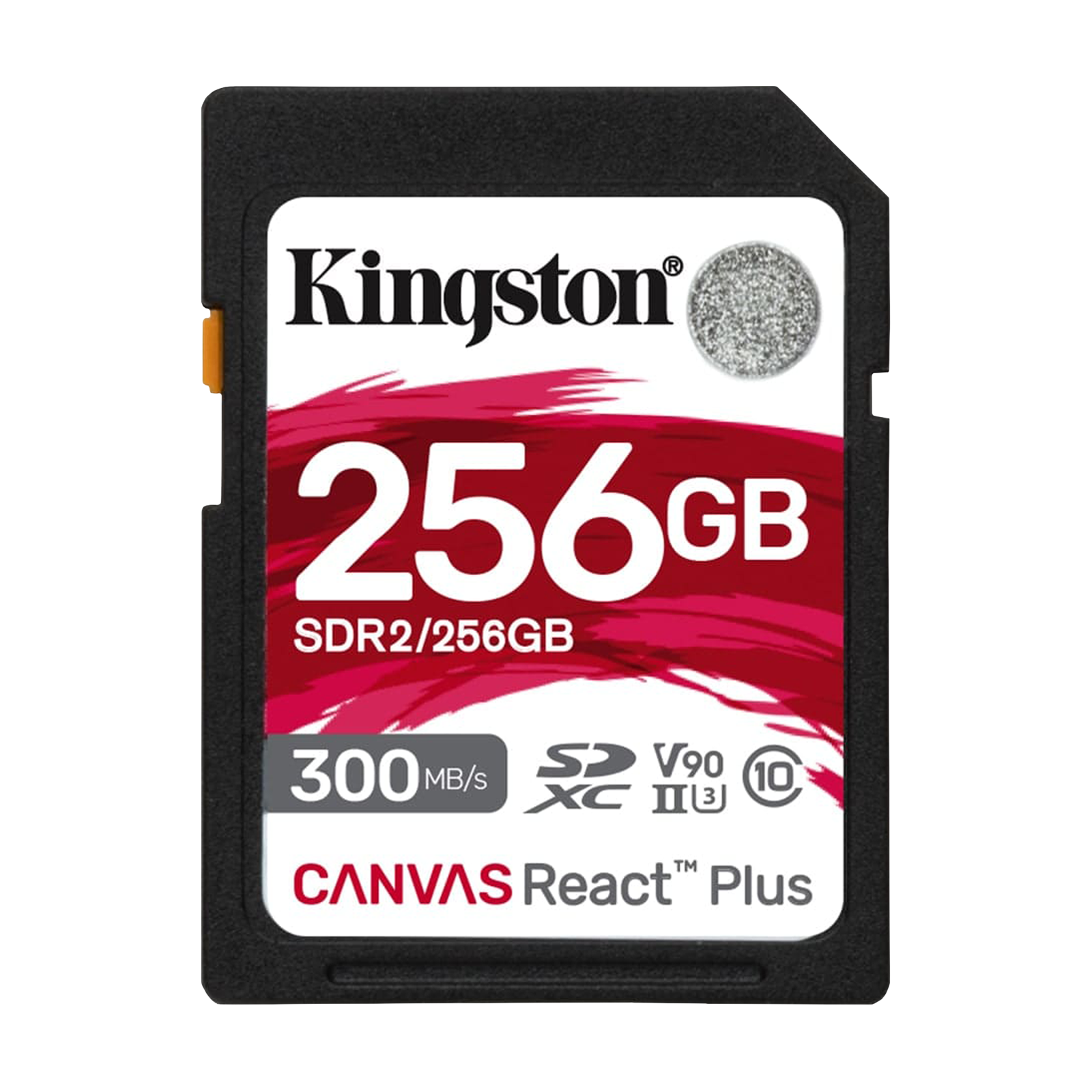 Kingston Canvas React Plus SDXC 256GB Class 10 300MB/s Memory Card