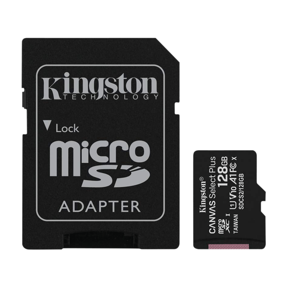 Kingston Canvas Select Plus MicroSDXC 128GB Class 10 100MB/s Memory Card