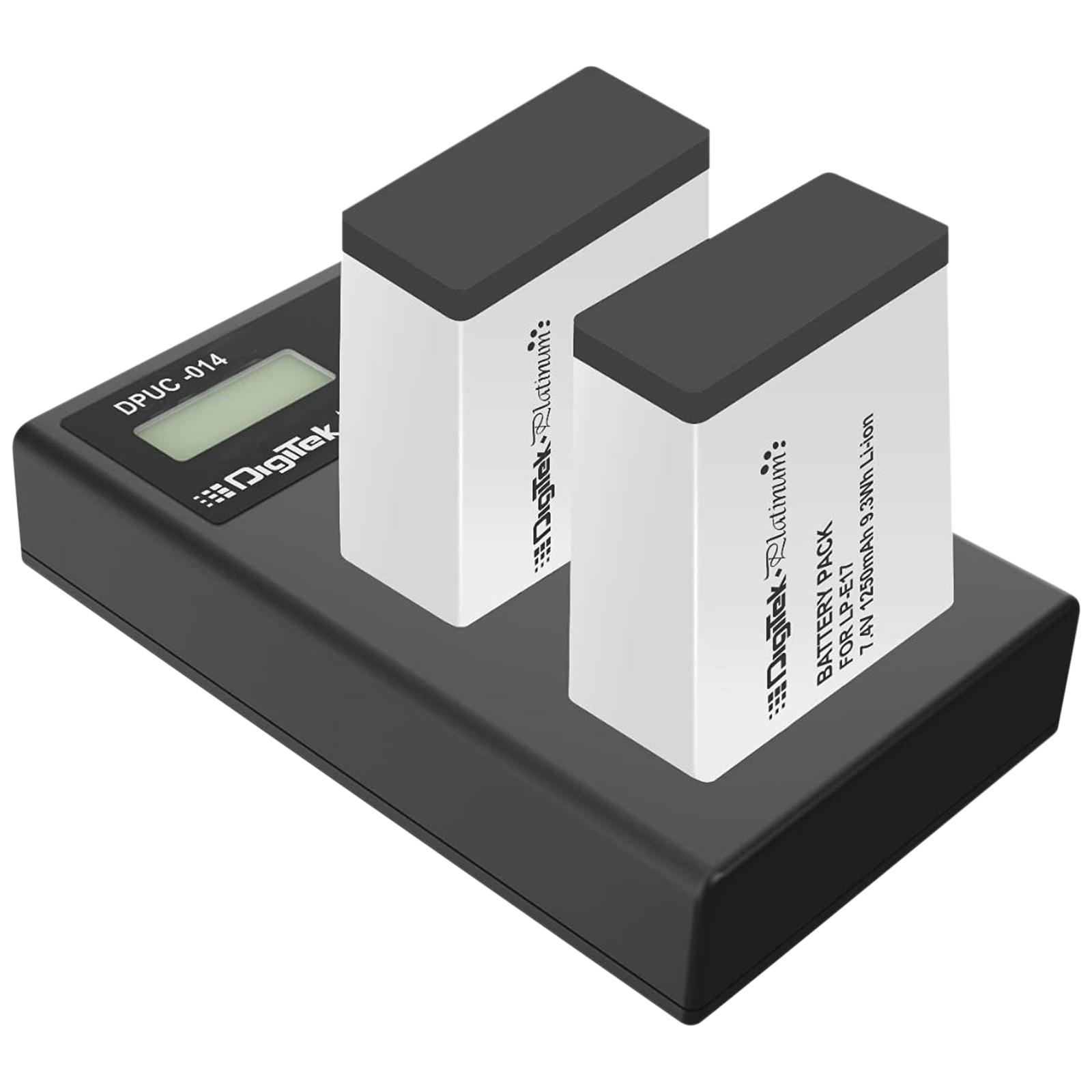 DigiTek Platinum DPUC 014D Camera Battery Charger Combo for LP-E17 (2-Ports)