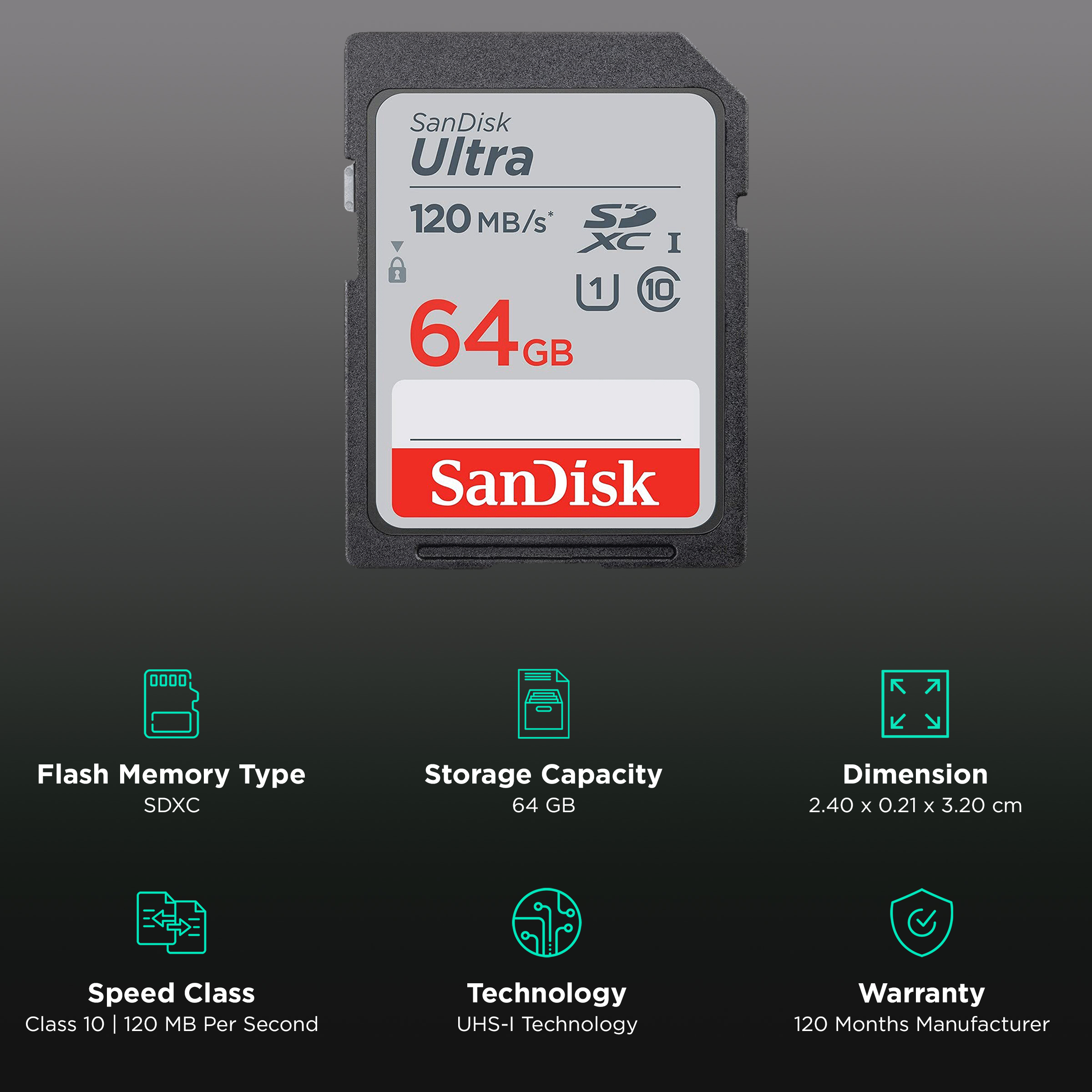 Sandisk - Carte SDXC Ultra 64 Go - Carte Micro SD - Rue du Commerce