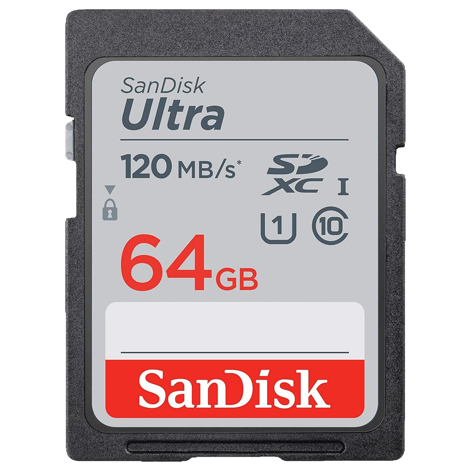 

SanDisk Ultra SDXC 64GB Class 10 120MB/s Memory Card, No color