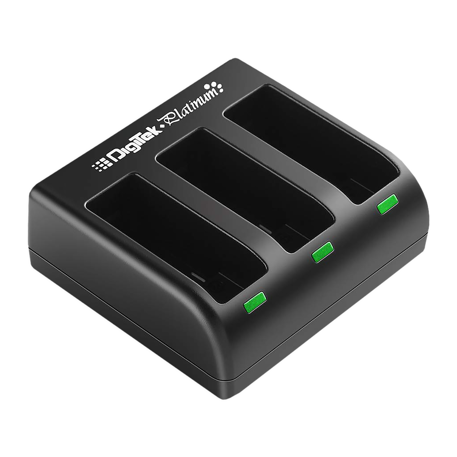DigiTek Platinum DPUC-011 Camera Battery Charger for Hero5, 6, 7 and 2018 (3-Ports, LED Indicator)