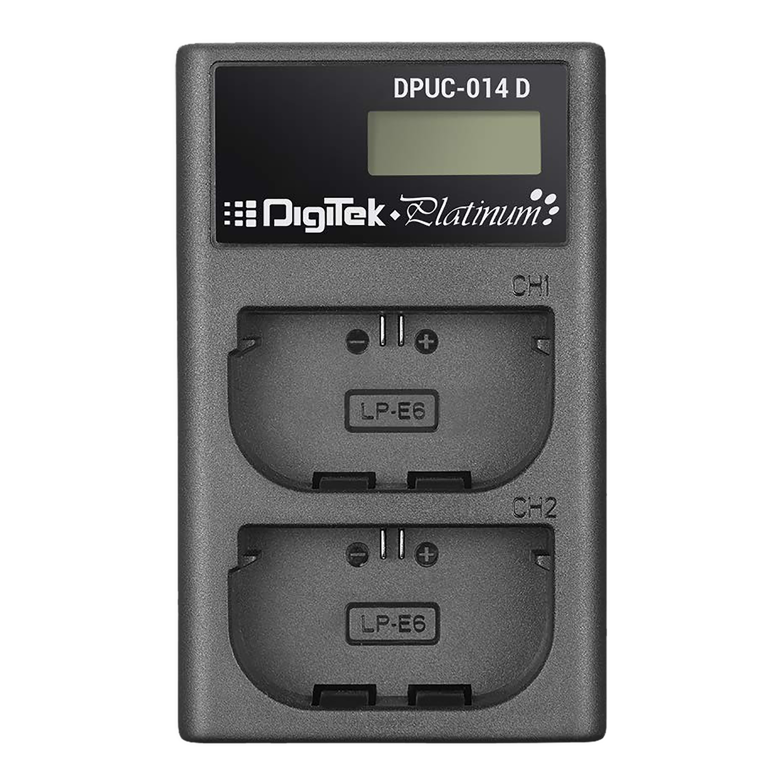 DigiTek Platinum DPUC 014D (LCD MU) Fast Camera Battery Charger for EN-EL15 (2-Ports, Over Voltage Protection)