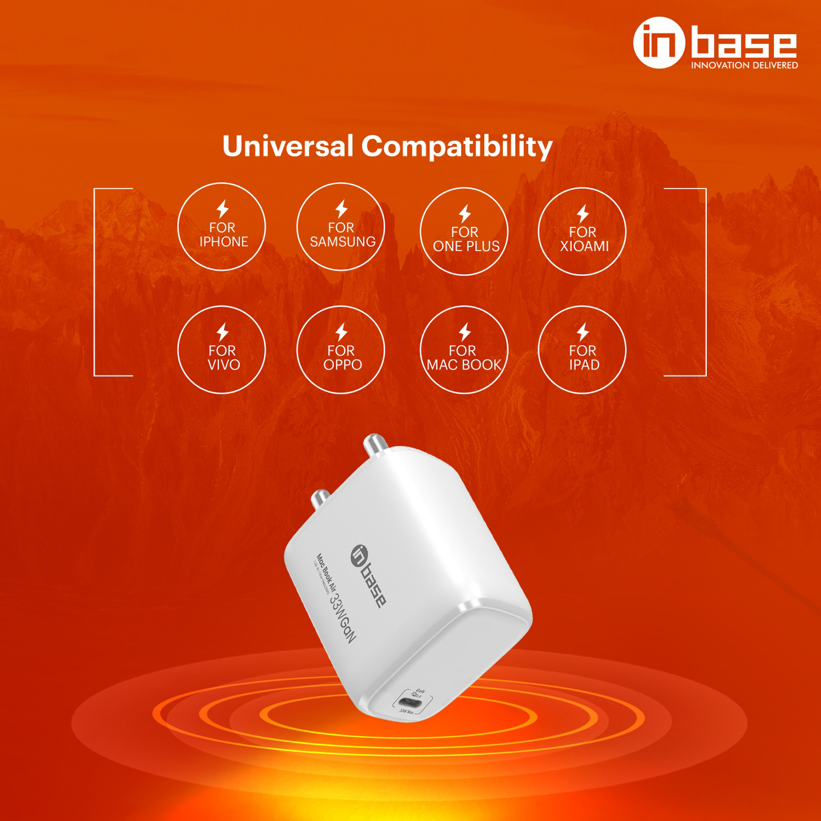 Inbase Ether P331 33W Type C Warp Charger (Type C to Type C Cable, Short Circuit Protection, White)_3