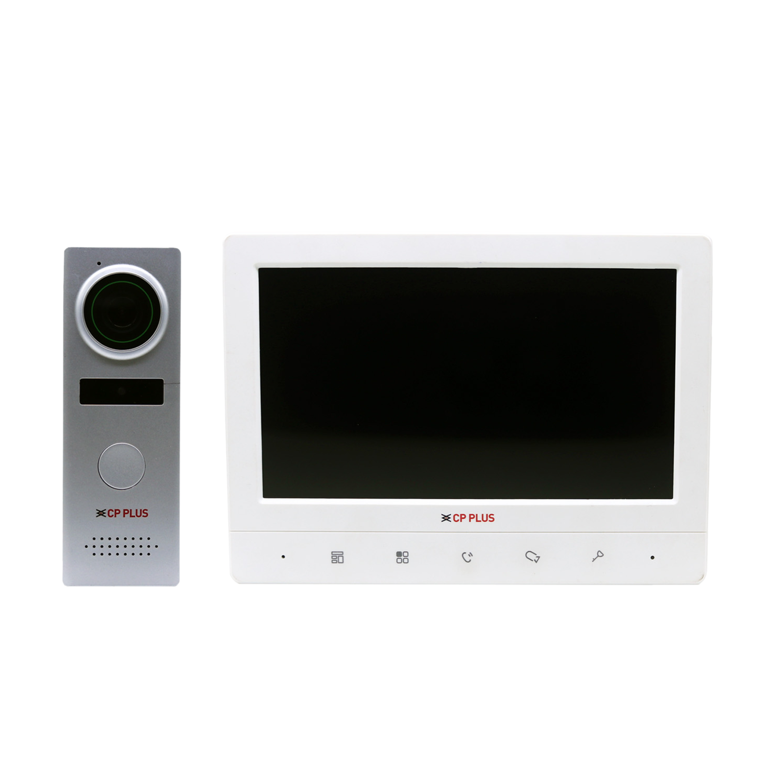 CP PLUS 7 inch Video Intercom Kit (Multiple Bell Sounds, CP-UVK-701MTA, White)