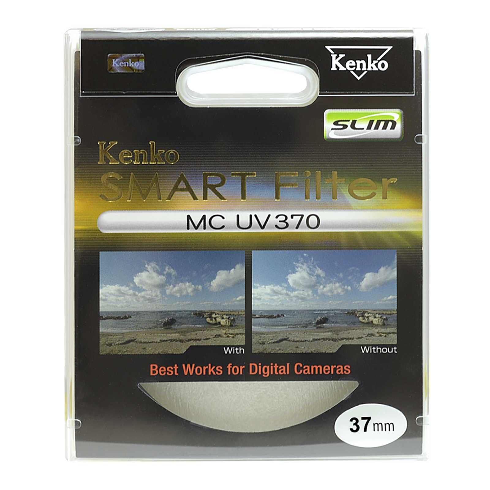 Kenko Smart UV370 37mm Camera Lens UV Filter (Low-Profile Frame)