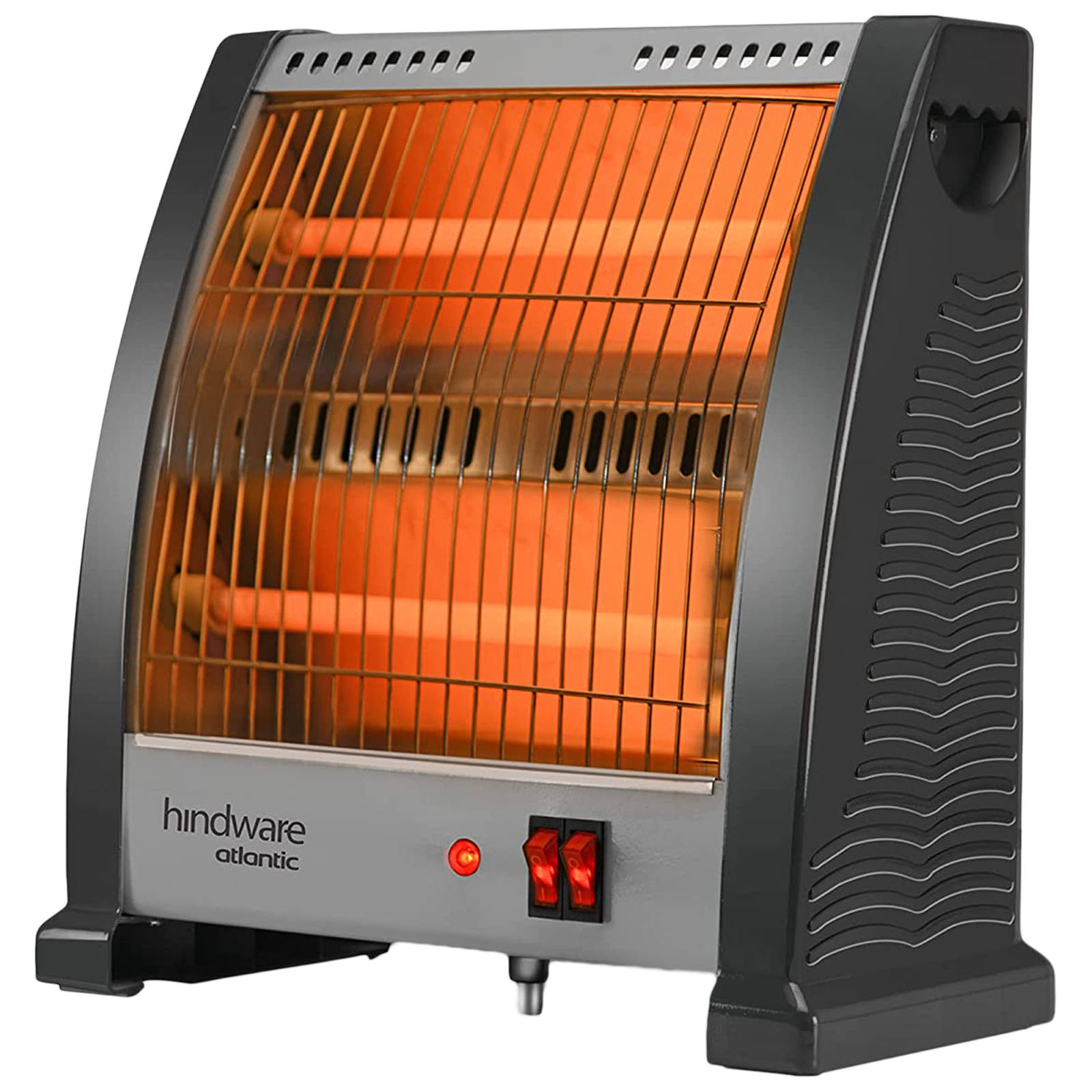 hindware Atlantic Ignitio 800 Watts Quartz Room Heater (Auto Cut Off, HQRHIN21GNL1, Grey)