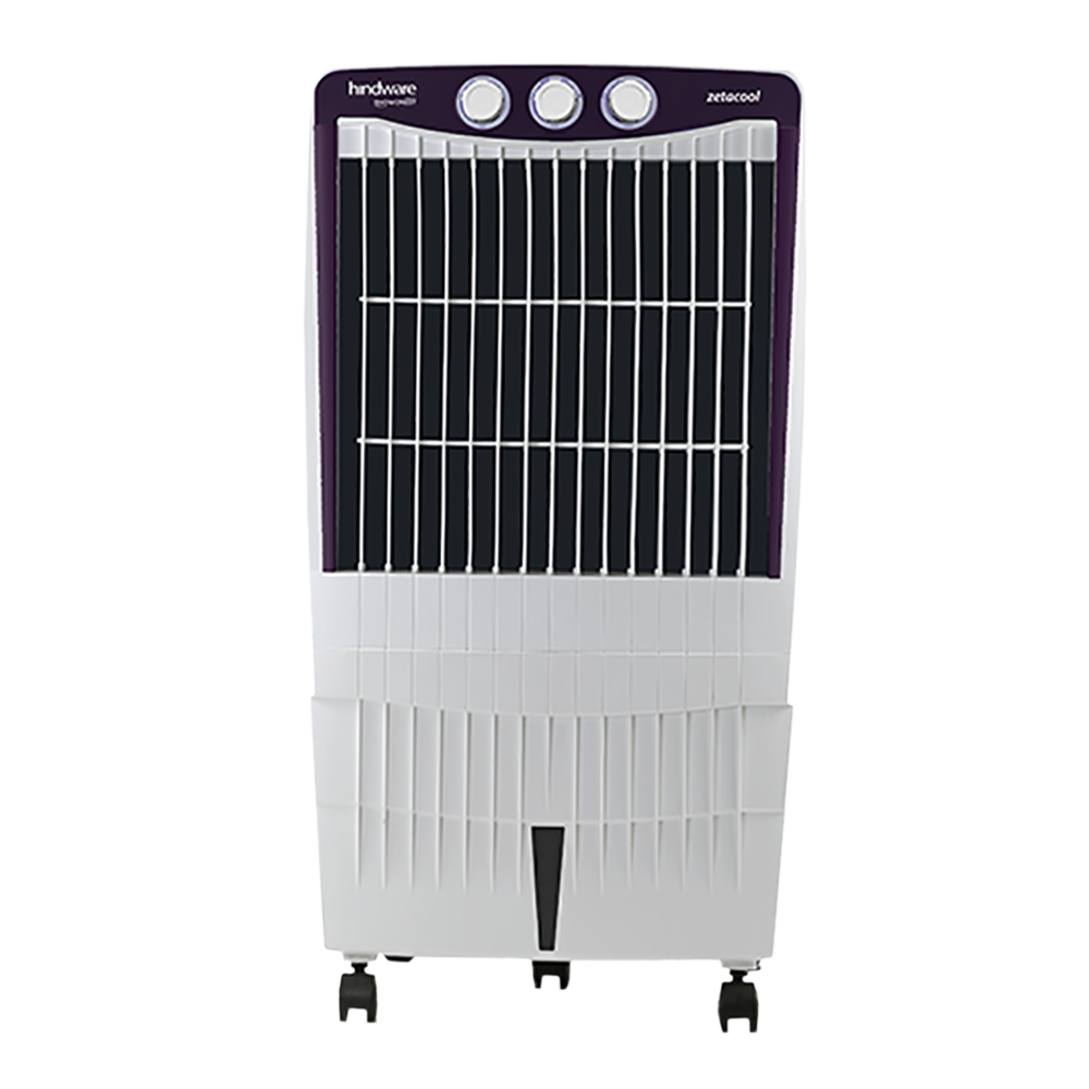 hindware Zetacool 87 Litres Desert Air Cooler (Honeycomb Pads, 521487, White)