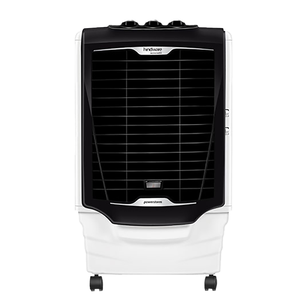 hindware Powerstorm 83 Litres Desert Air Cooler (Honeycomb Pads, 521485, White)