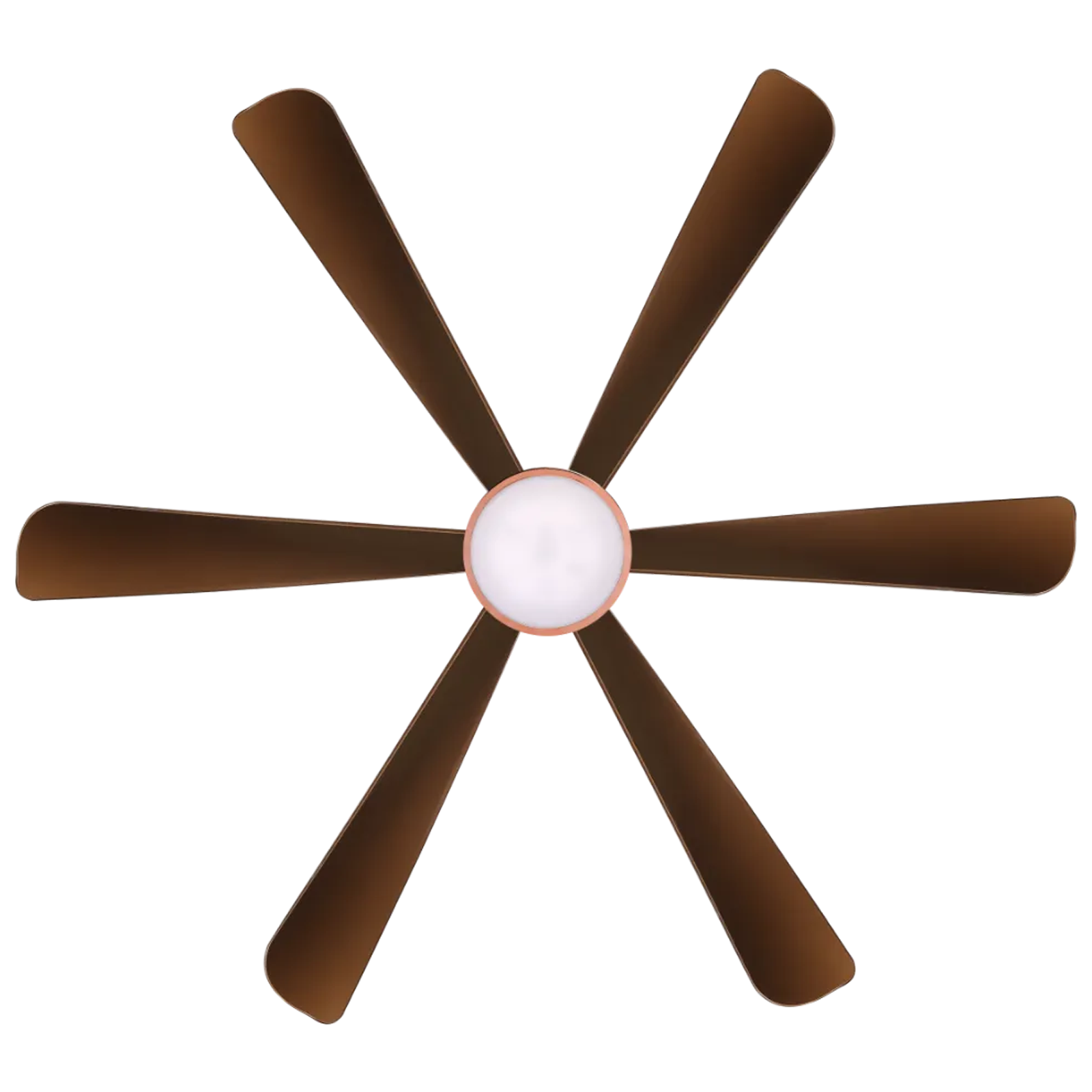 Kuhl Platin D6 150cm Sweep 6 Blade Smart Ceiling Fan (With BLDC Motor, 19034B, Brown)
