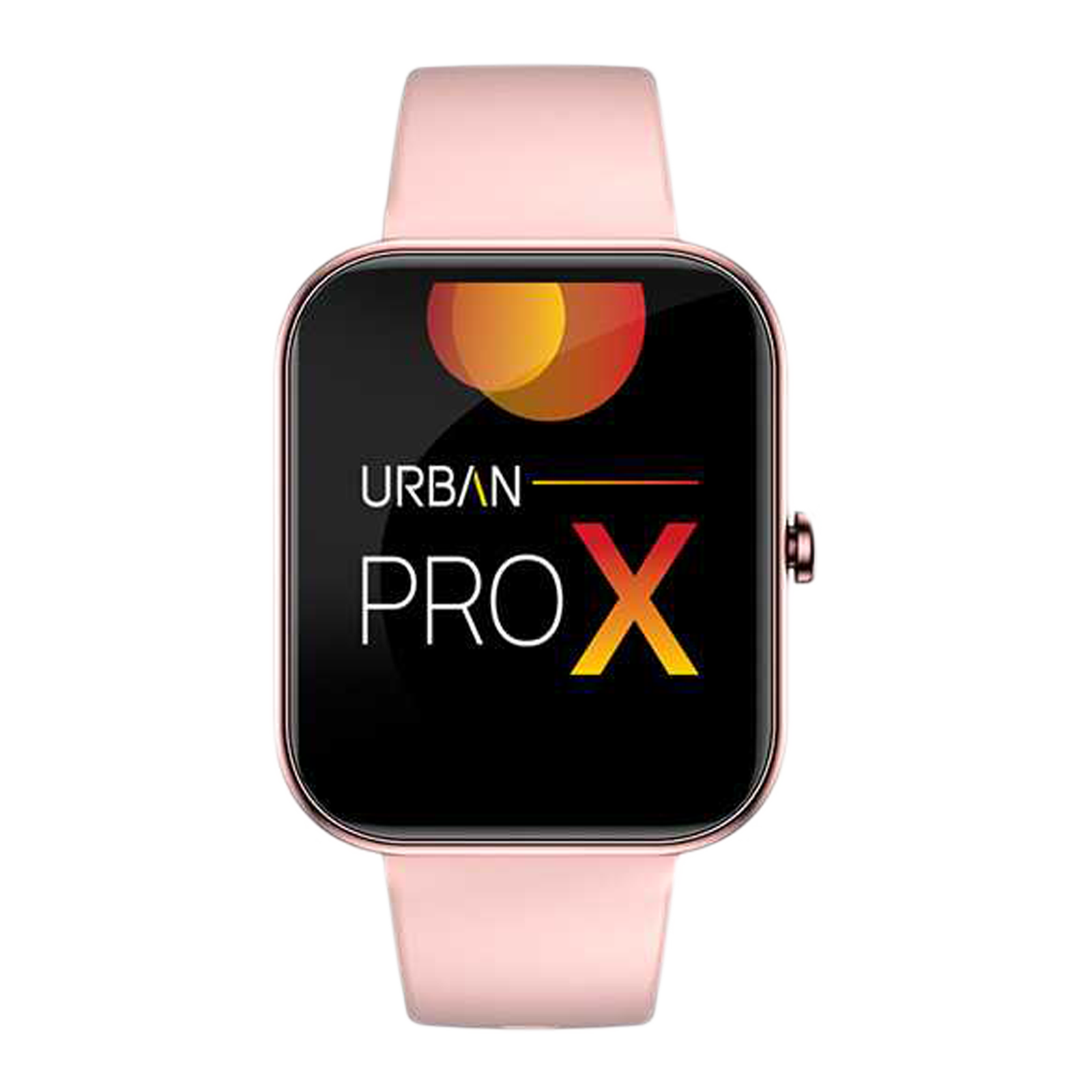 in base Urban PRO X Smartwatch with Bluetooth Calling (45.72mm IPS TFT Display, Water Resistant, Pink Strap)