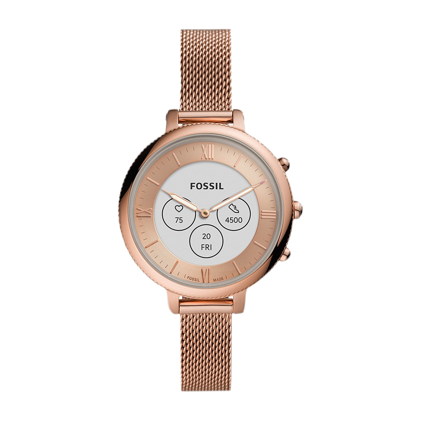 

Fossil HR Monroe Smartwatch with Activity Tracker (38mm E-ink Display, 3ATM Water Resistant, Rose Gold Strap), No color
