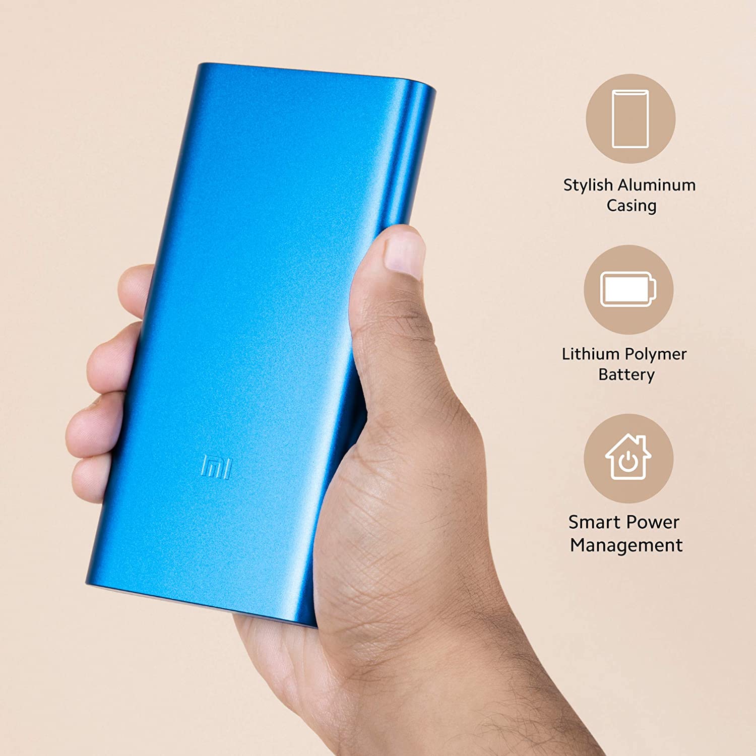 Buy Mi 3i 10000 mAh 18W Fast Charging Power Bank (1 Micro USB Type B, 1  Type C & 2 Type A Ports, Aluminium Casing, Two Way Fast Charging, Blue)  Online - Croma