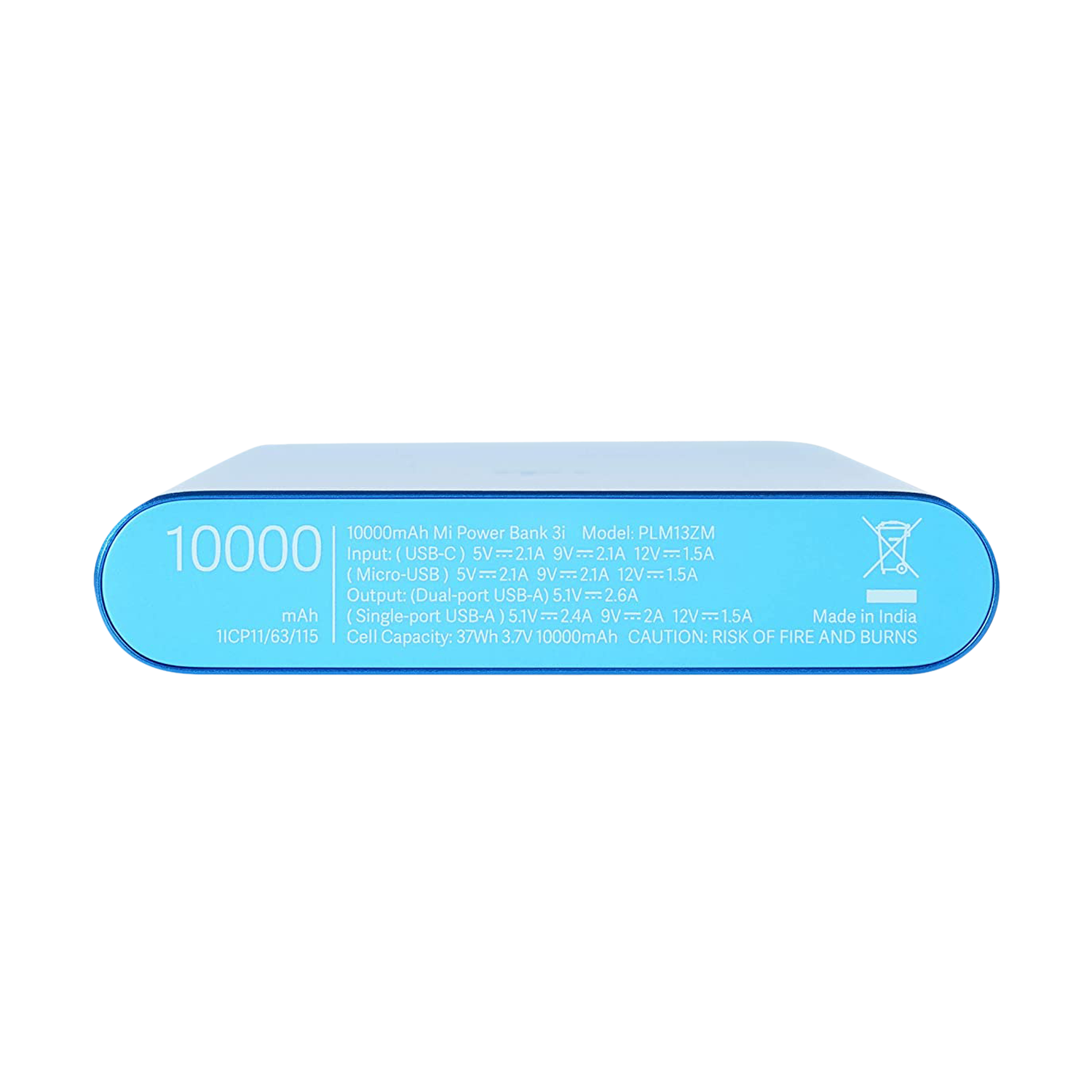 Buy Mi 3i 10000 mAh 18W Fast Charging Power Bank (1 Micro USB Type B, 1  Type C & 2 Type A Ports, Aluminium Casing, Two Way Fast Charging, Blue)  Online - Croma