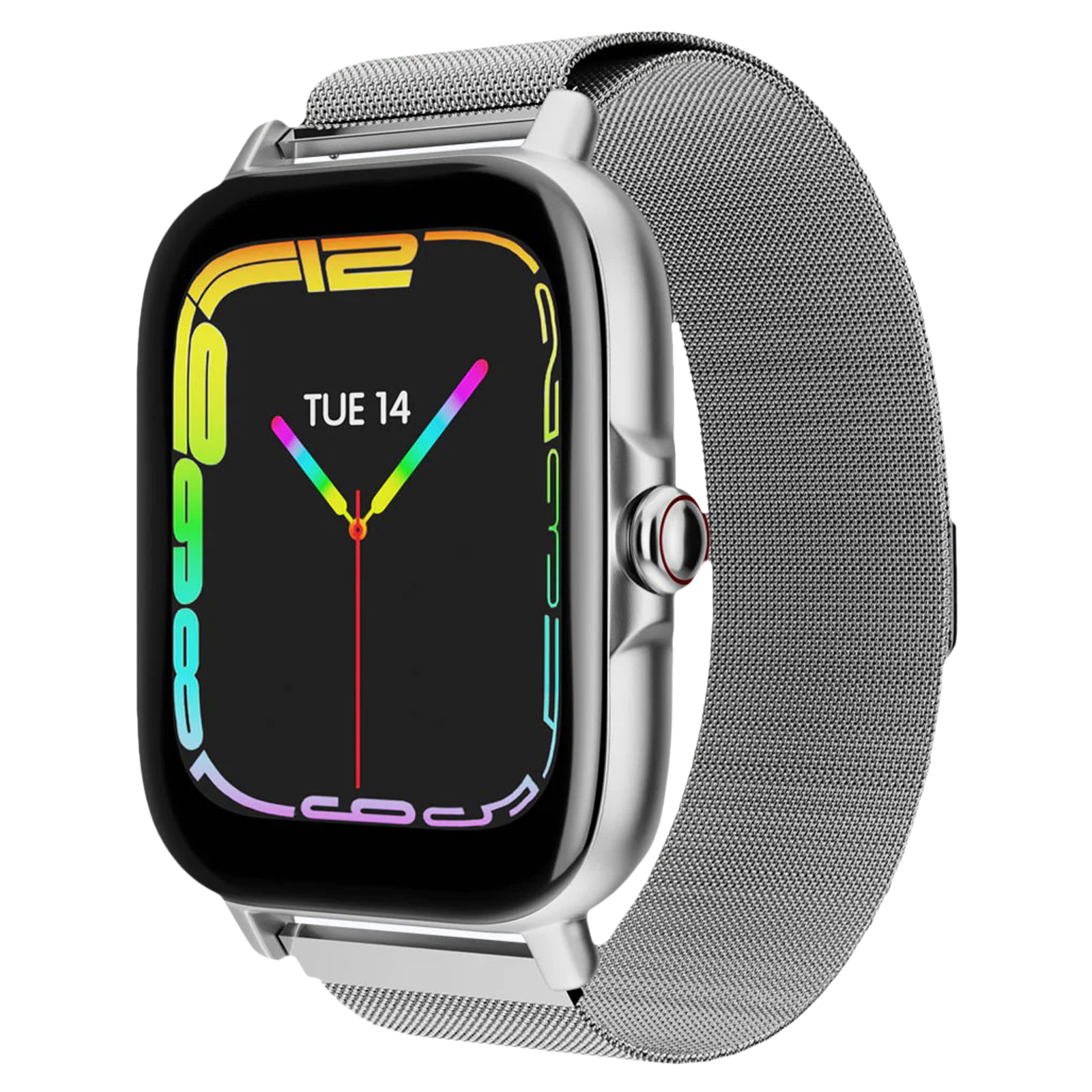 

Zebronics Fit Smartwatch with Bluetooth Calling (42.9mm TFT LED Display, IP67 Water Resistant, Metallic Silver Strap), No color
