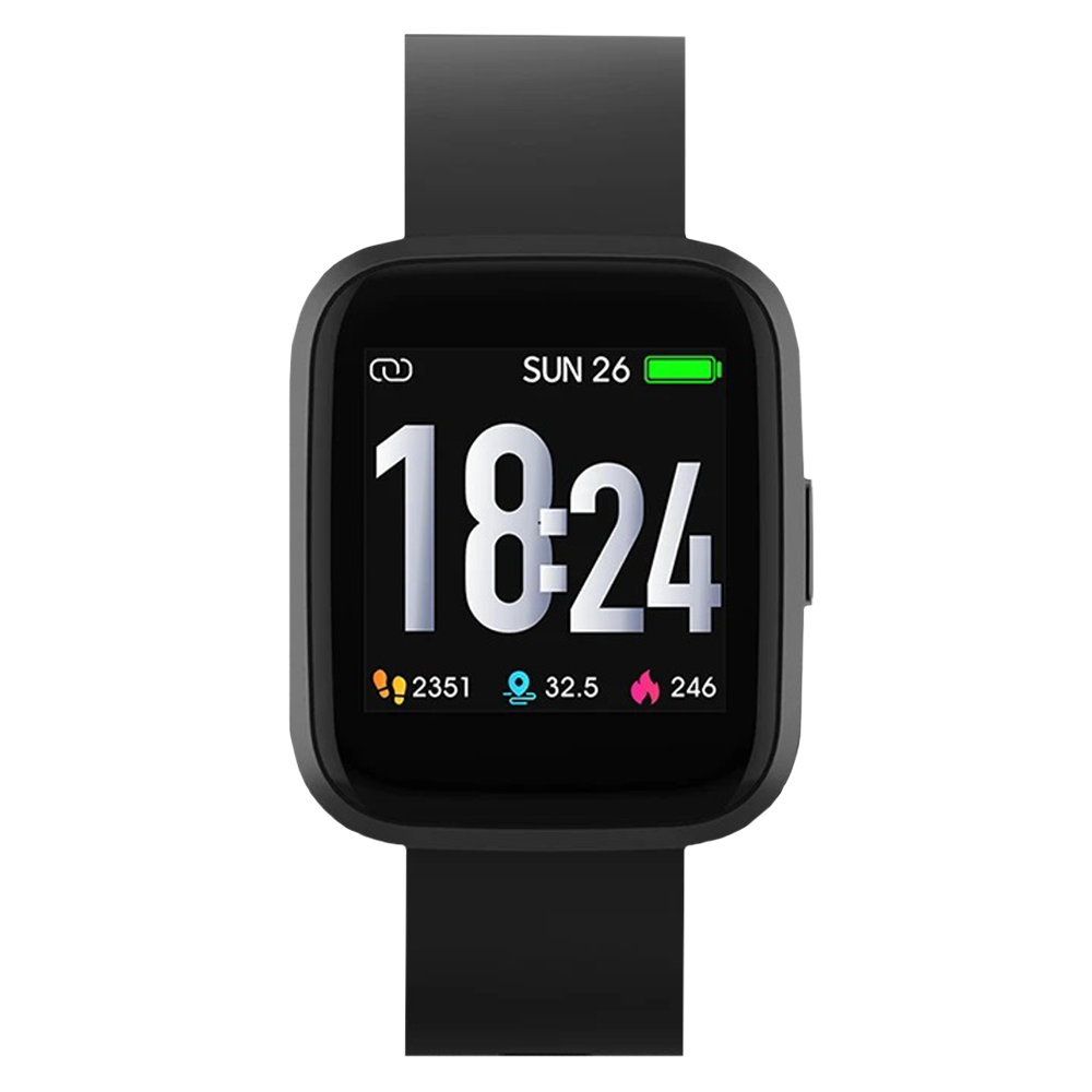 

Crossbeats Ignite Smartwatch with GPS (40mm HD IPS Display, IP68 Waterproof, Black Strap), No color