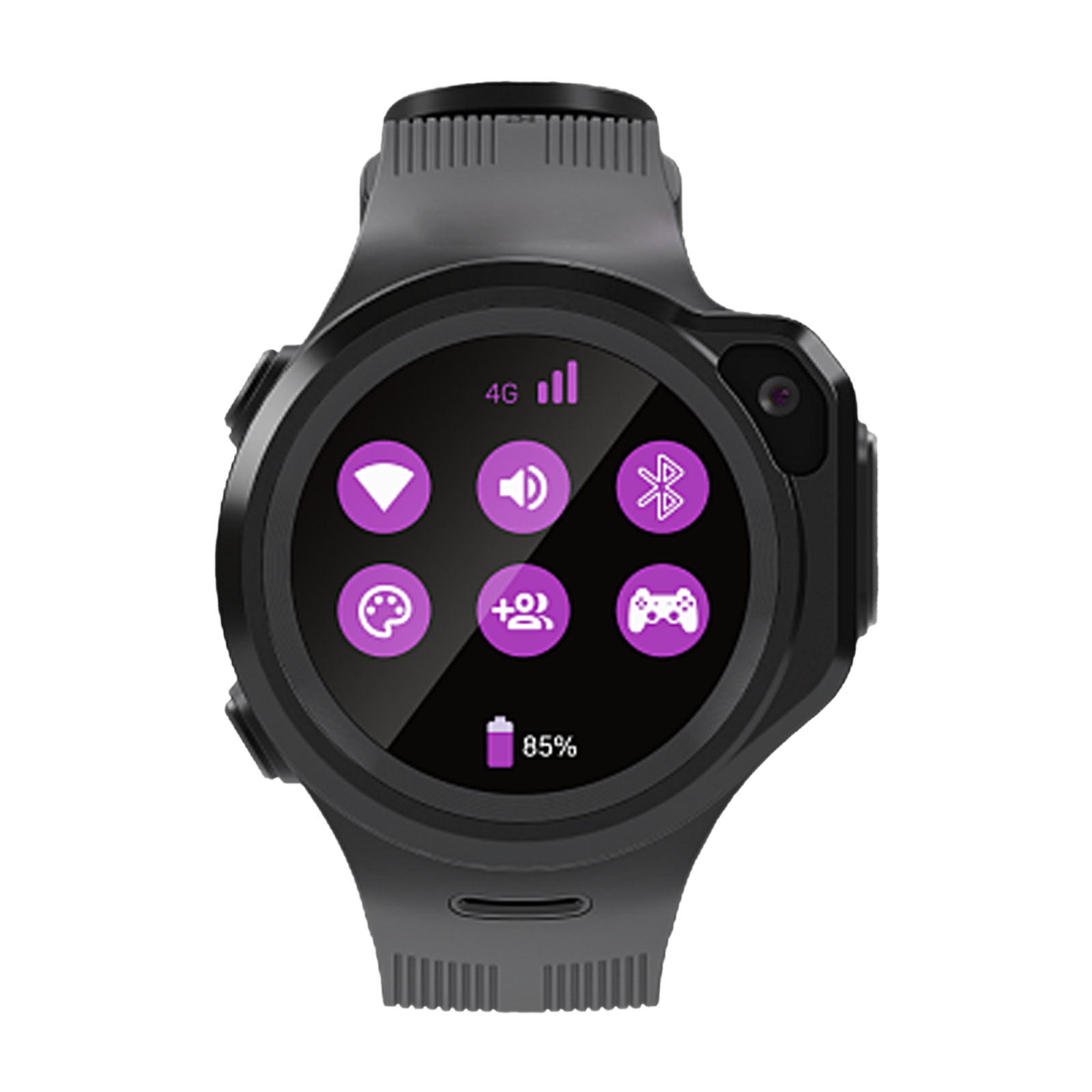 WATCHOUT Next-Gen Smartwatch with GPS (33.02mm Display, Water Resistant, Space Grey Strap)