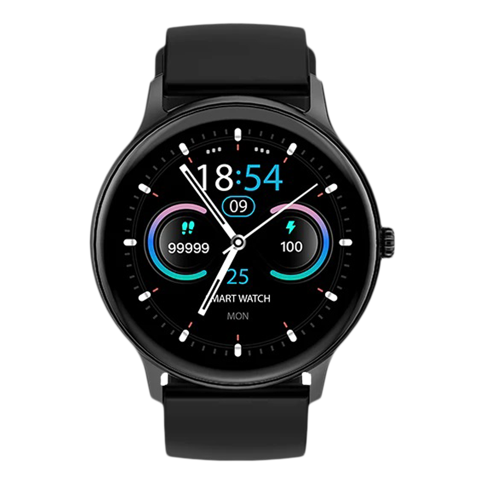 

Fire-Boltt Hurricane BSW034 Smartwatch with Camera & Music Control (33mm HD Display, IP67 Water Resistant, Black Strap), No color