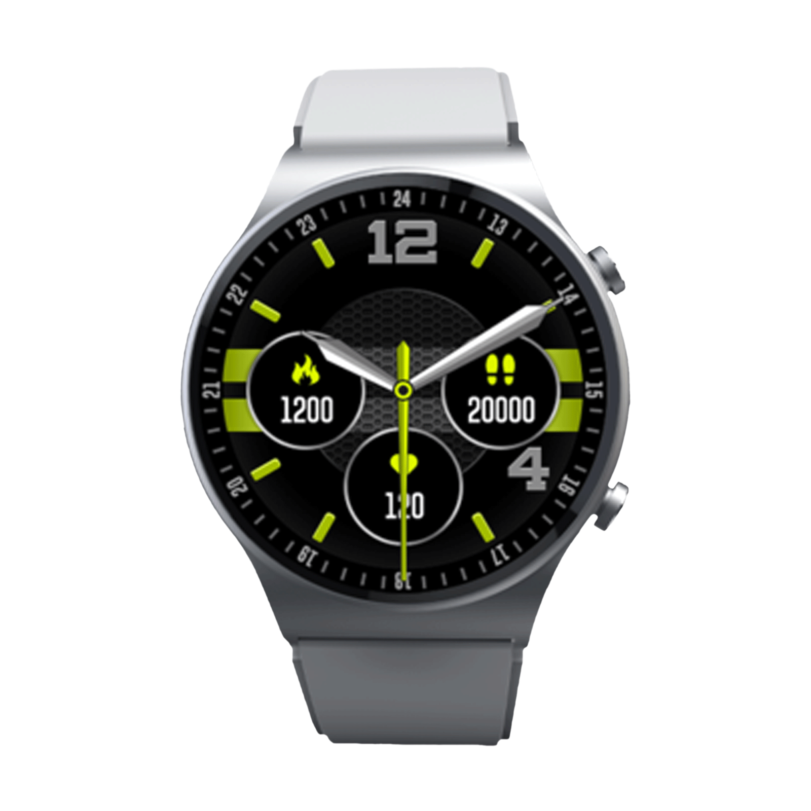 Fire-Boltt 360 Pro BSW017 Smartwatch with Bluetooth Calling (34mm HD Display, IP68 Water Resistant, Silver Strap)_1