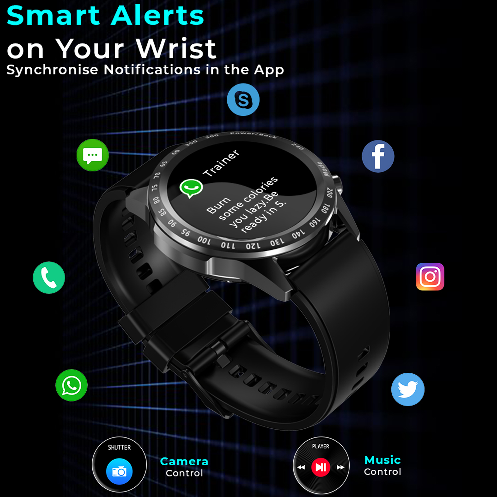  Buy pTron Force X11 Bluetooth Calling Smartwatch with