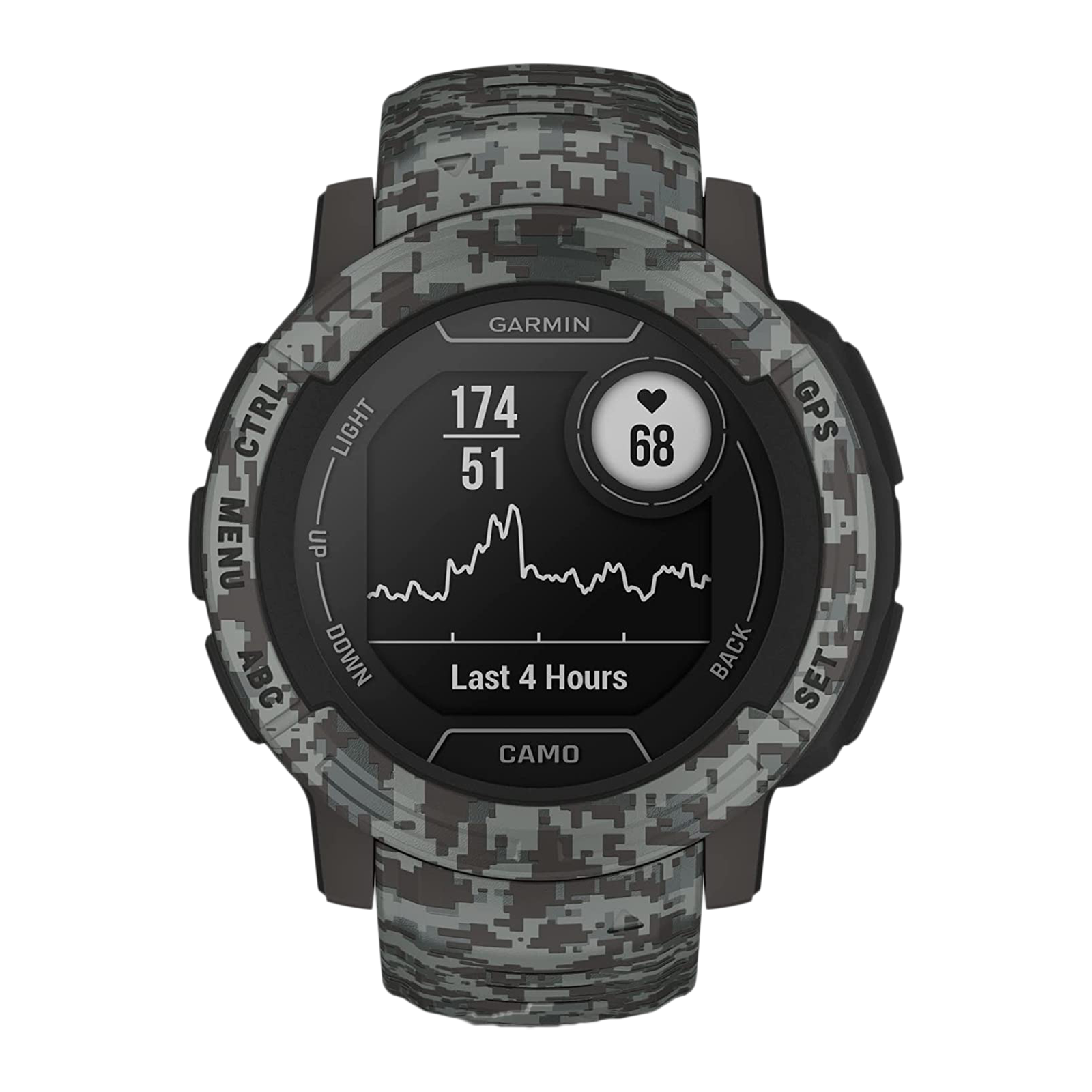

GARMIN Instinct 2 Camo Edition Smartwatch with Activity Tracker (23mm Display, 10ATM Water Resistant, Graphite Camo Strap)